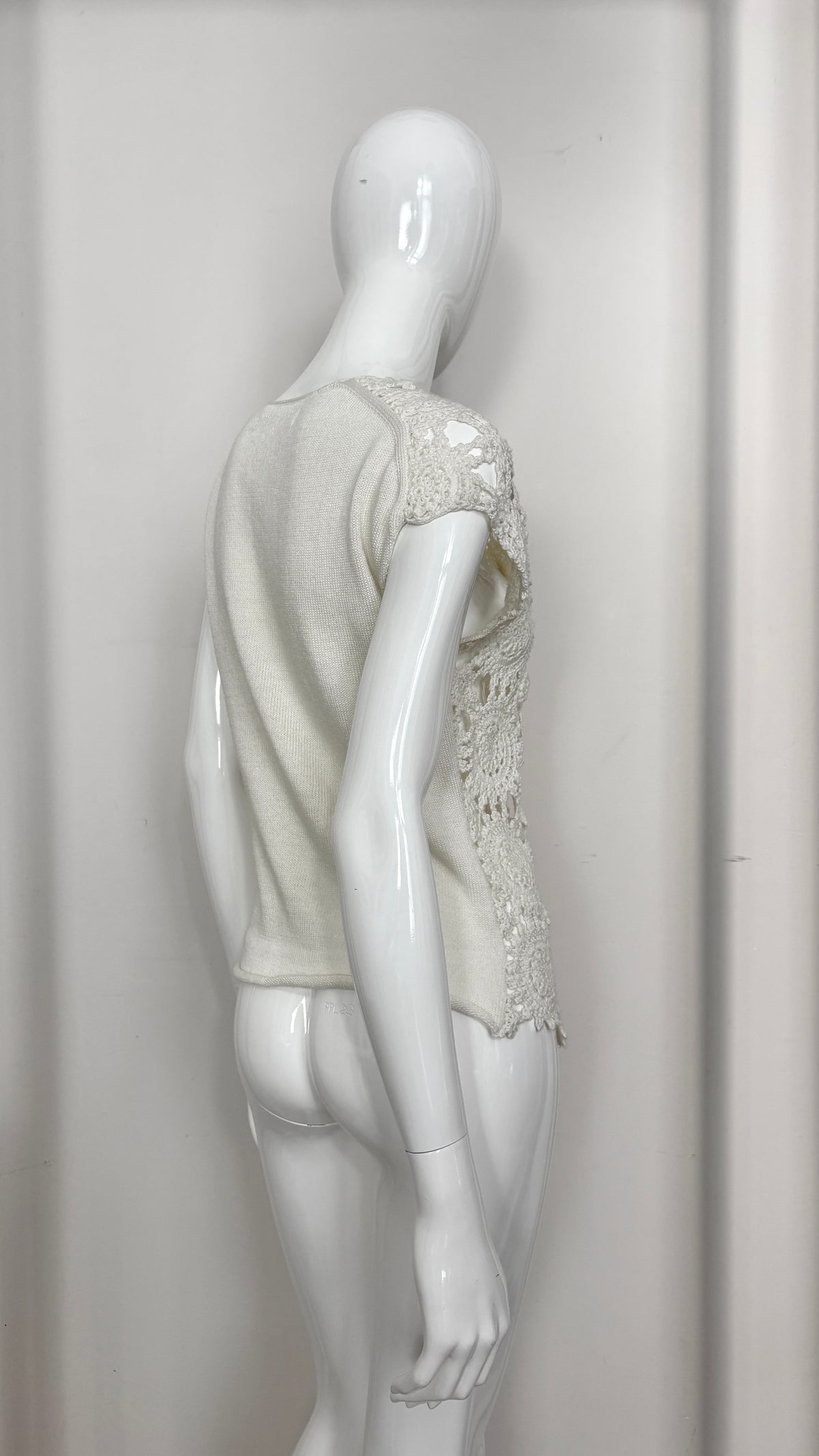 Comme des Garcons crochet front blouse
