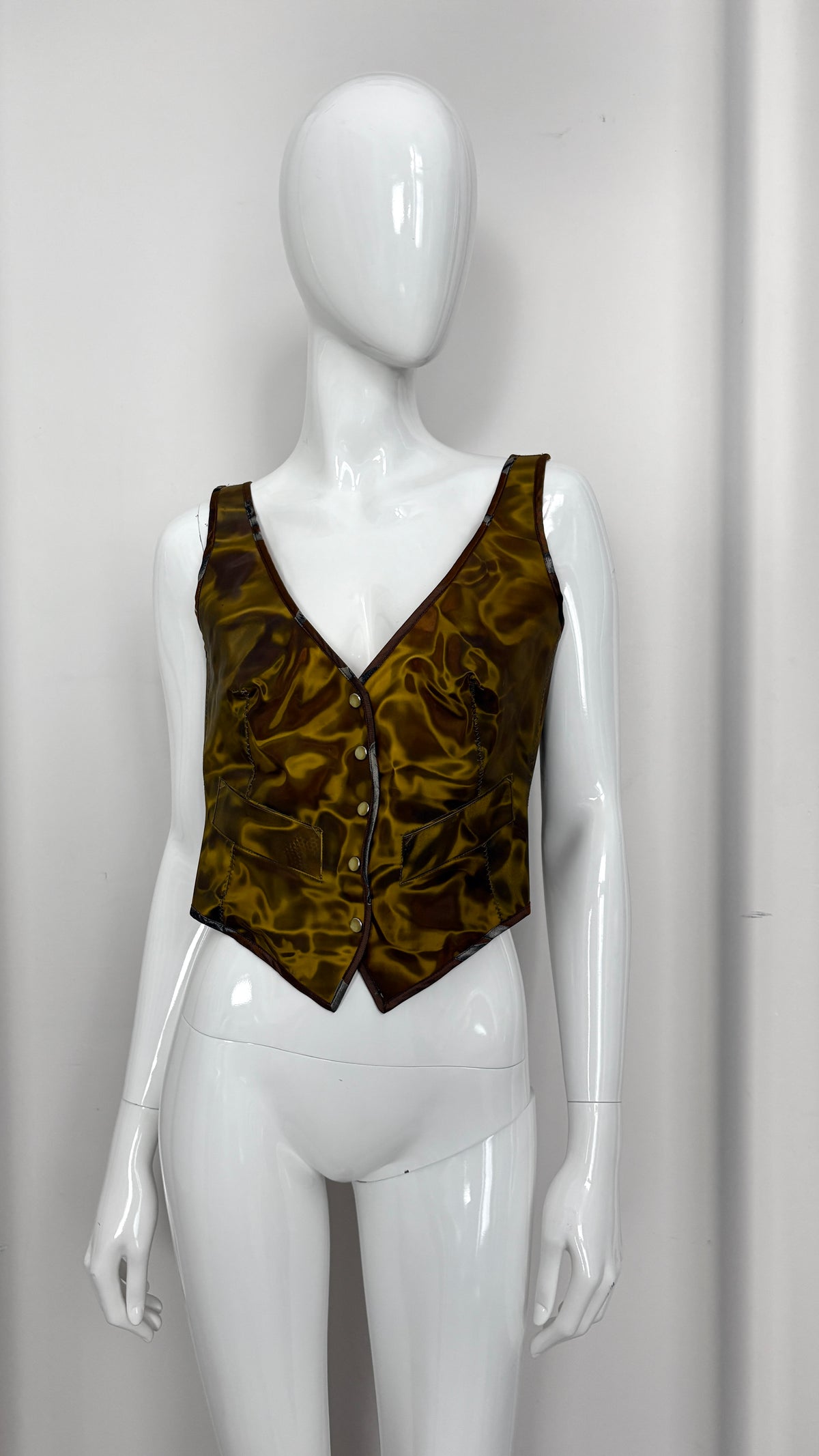 Jean Paul Gaultier Hologram Rigid Moire vest