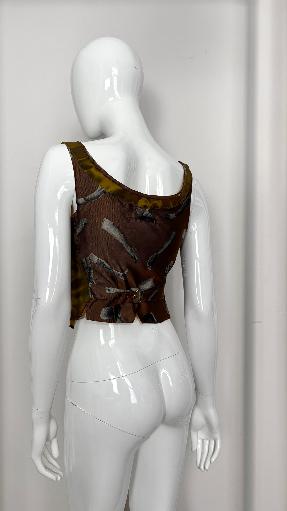 Jean Paul Gaultier Hologram Rigid Moire vest