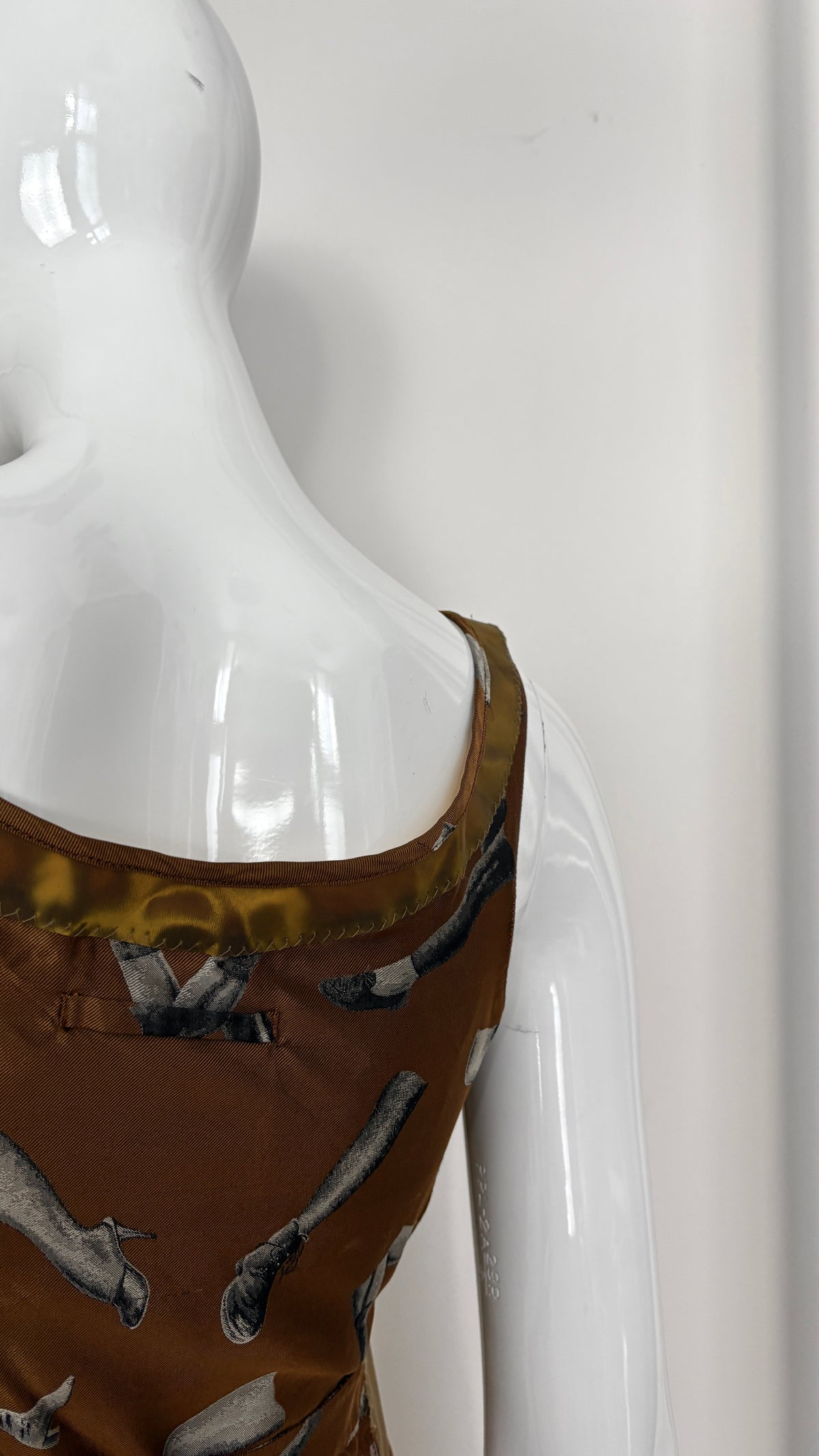 Jean Paul Gaultier Hologram Rigid Moire vest