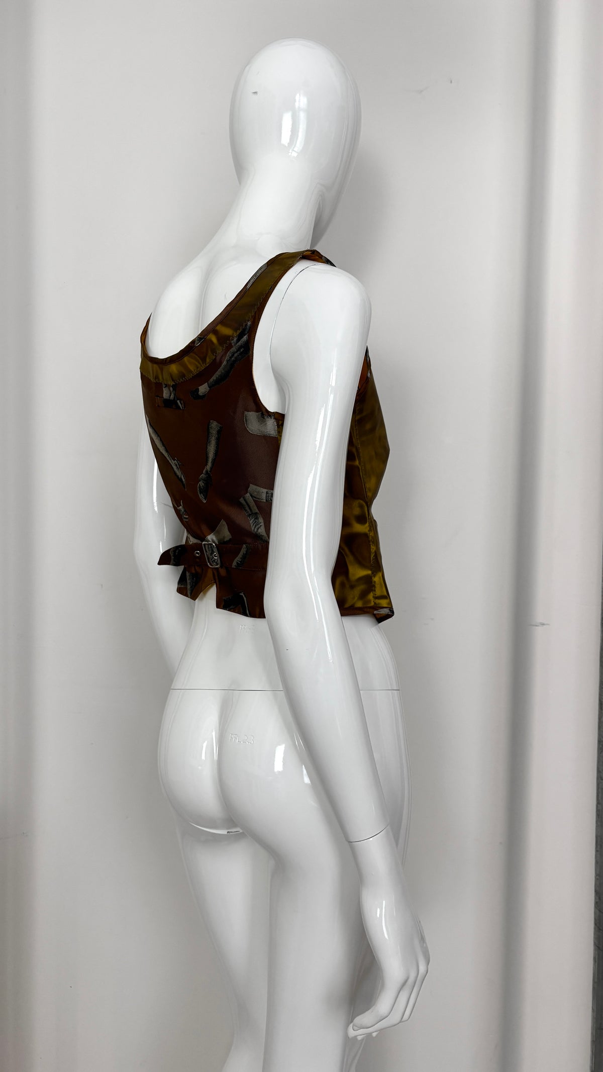 Jean Paul Gaultier Hologram Rigid Moire vest