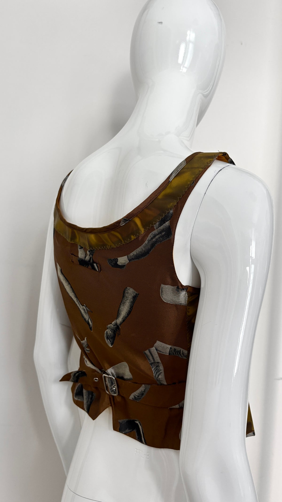 Jean Paul Gaultier Hologram Rigid Moire vest