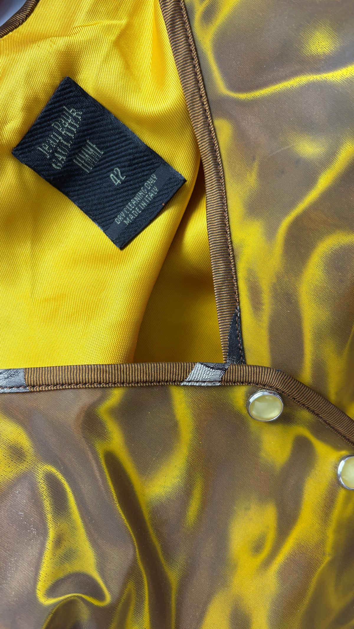 Jean Paul Gaultier Hologram Rigid Moire vest