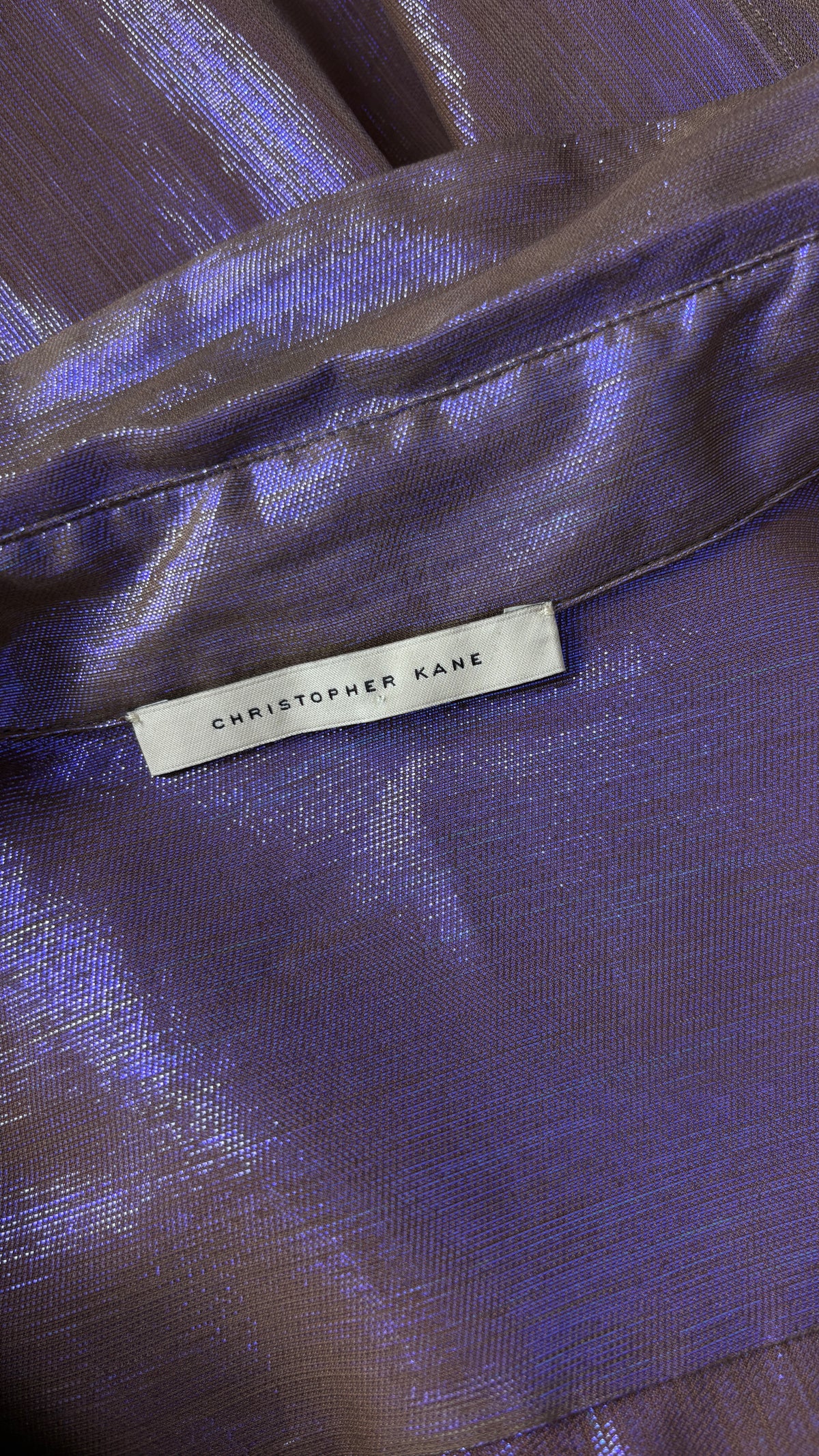 Christopher Kane metallic shirt
