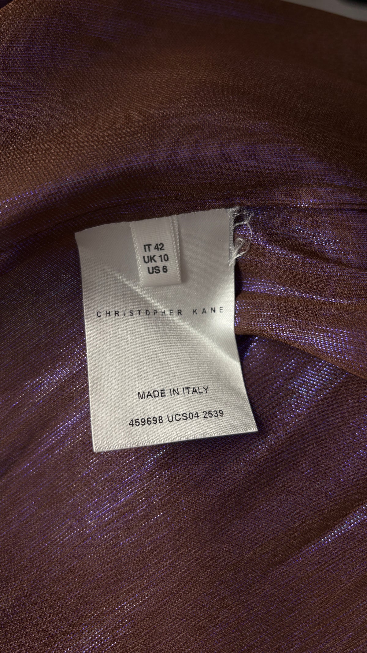 Christopher Kane metallic shirt