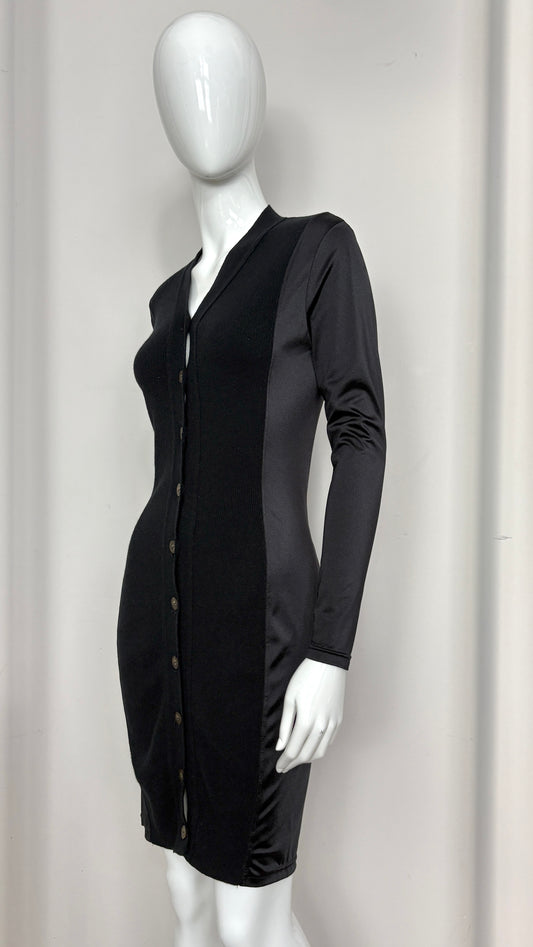 Junior Gaultier knit and satin cardigan dress