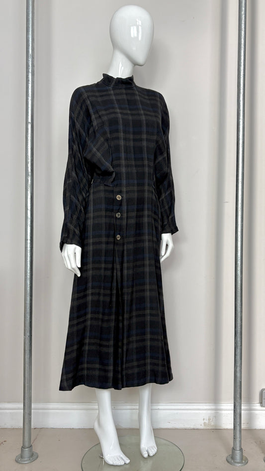 Comme des Garcons tricot plaid dress