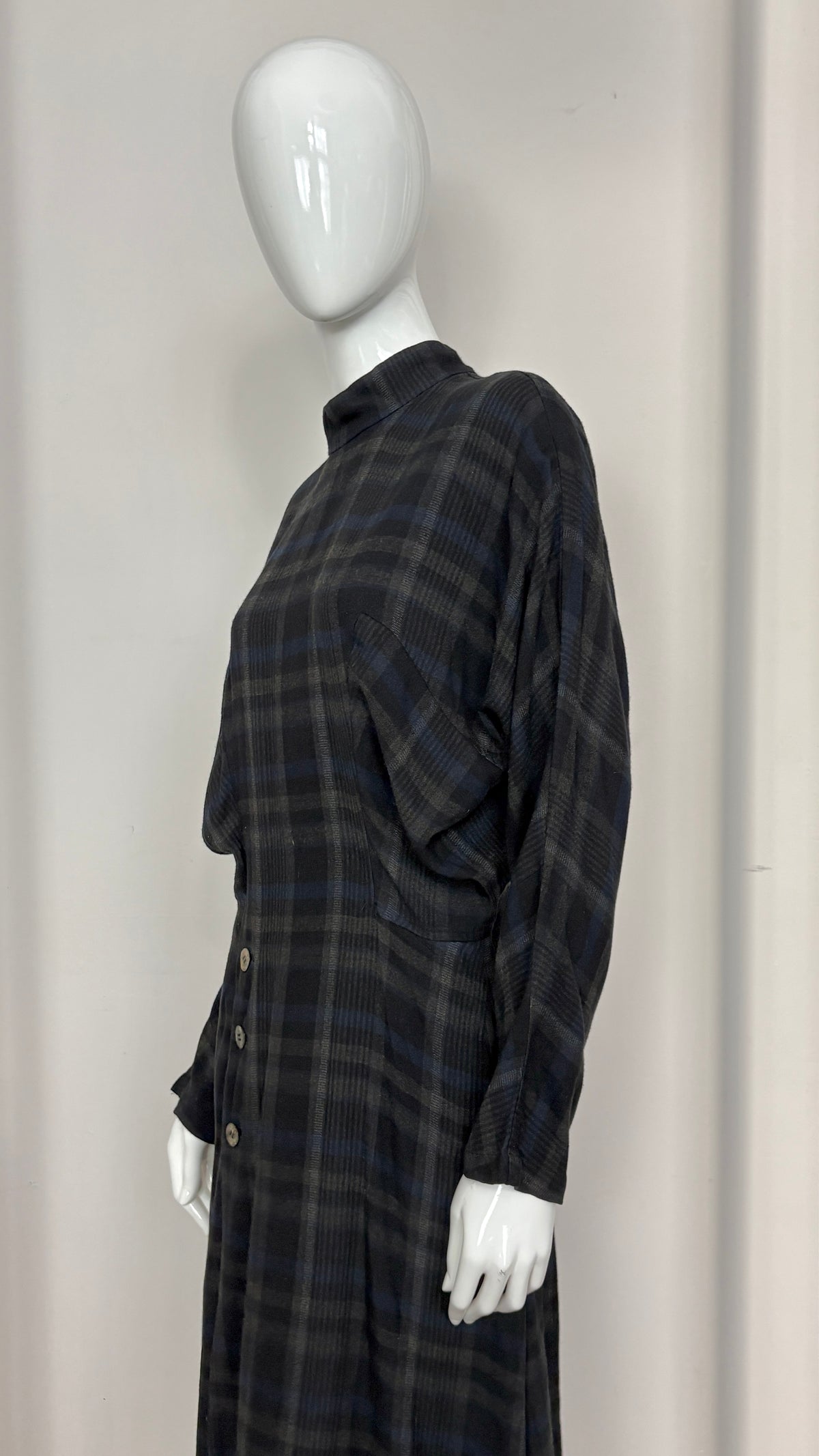 Comme des Garcons tricot plaid dress