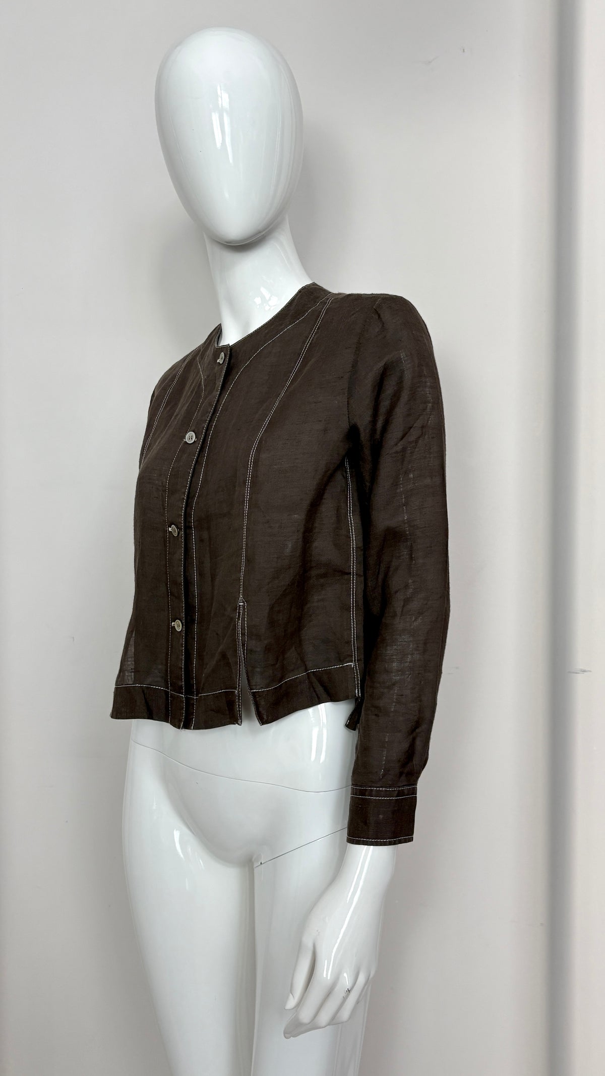 Comme des Garcons 80's blouse with contrast stitching