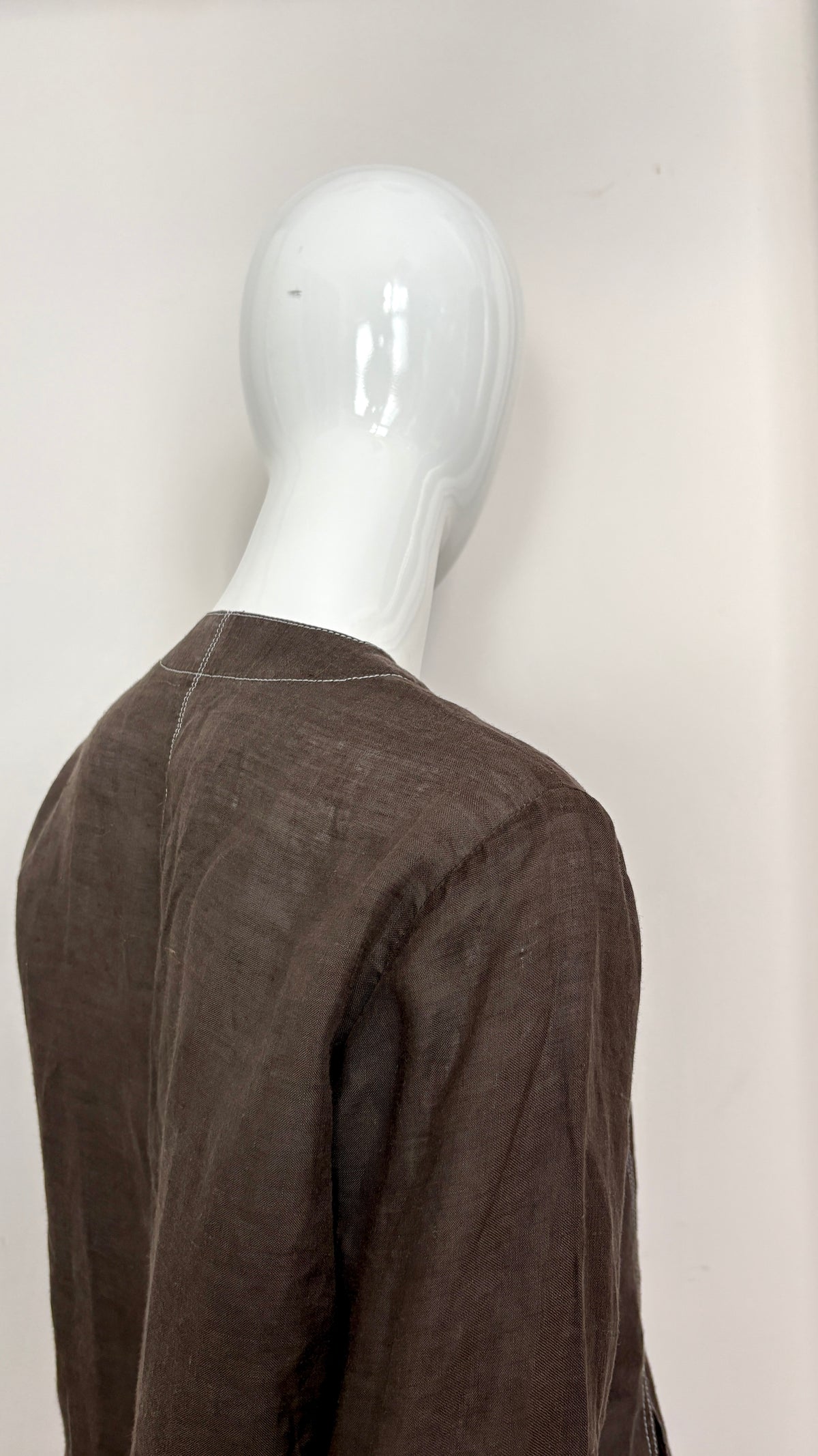 Comme des Garcons 80's blouse with contrast stitching