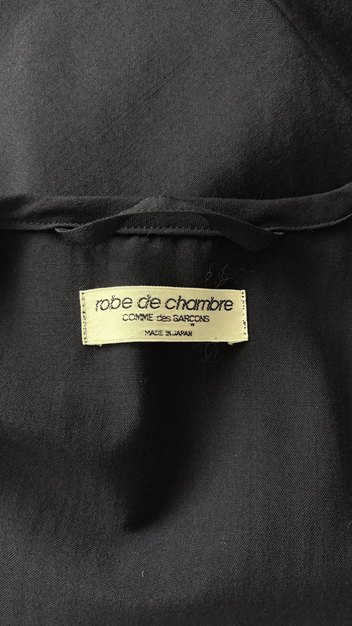 Comme des Garcons 90's robe de chambre zip dress