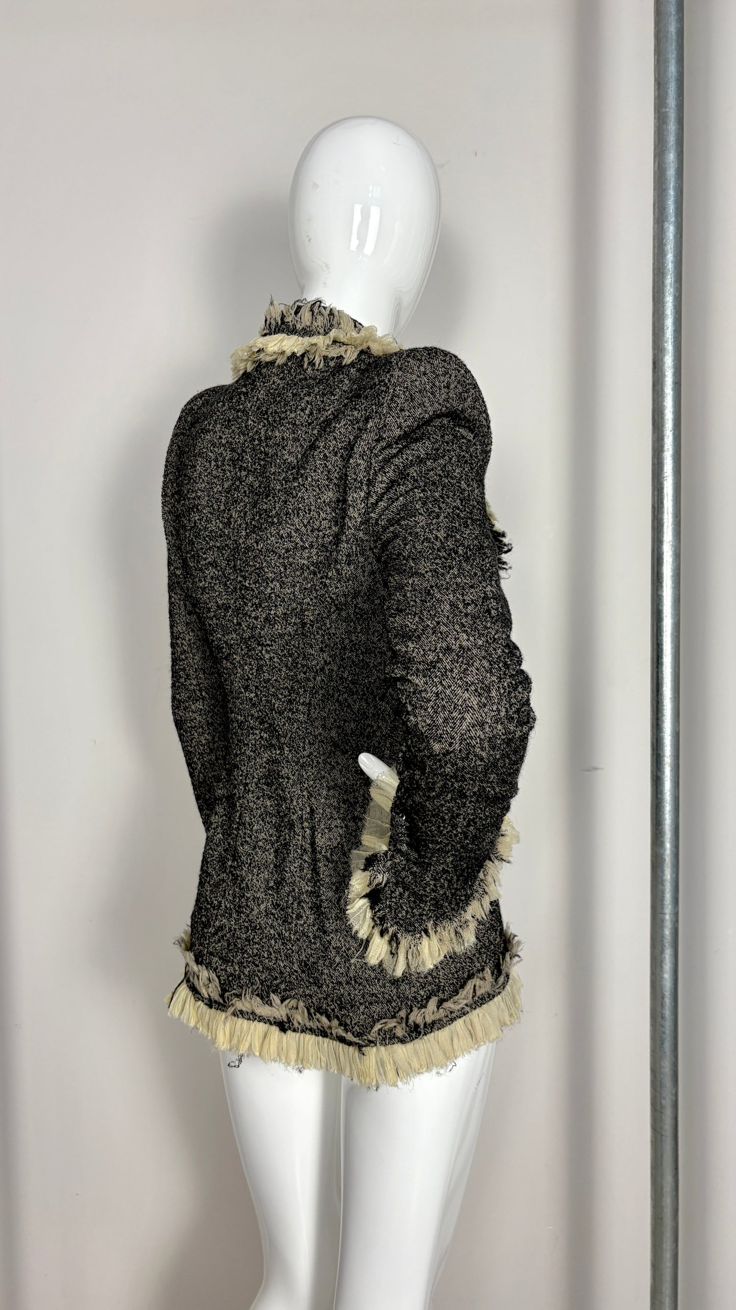 Alexander McQueen pre fall 2010 herringbone and silk suit