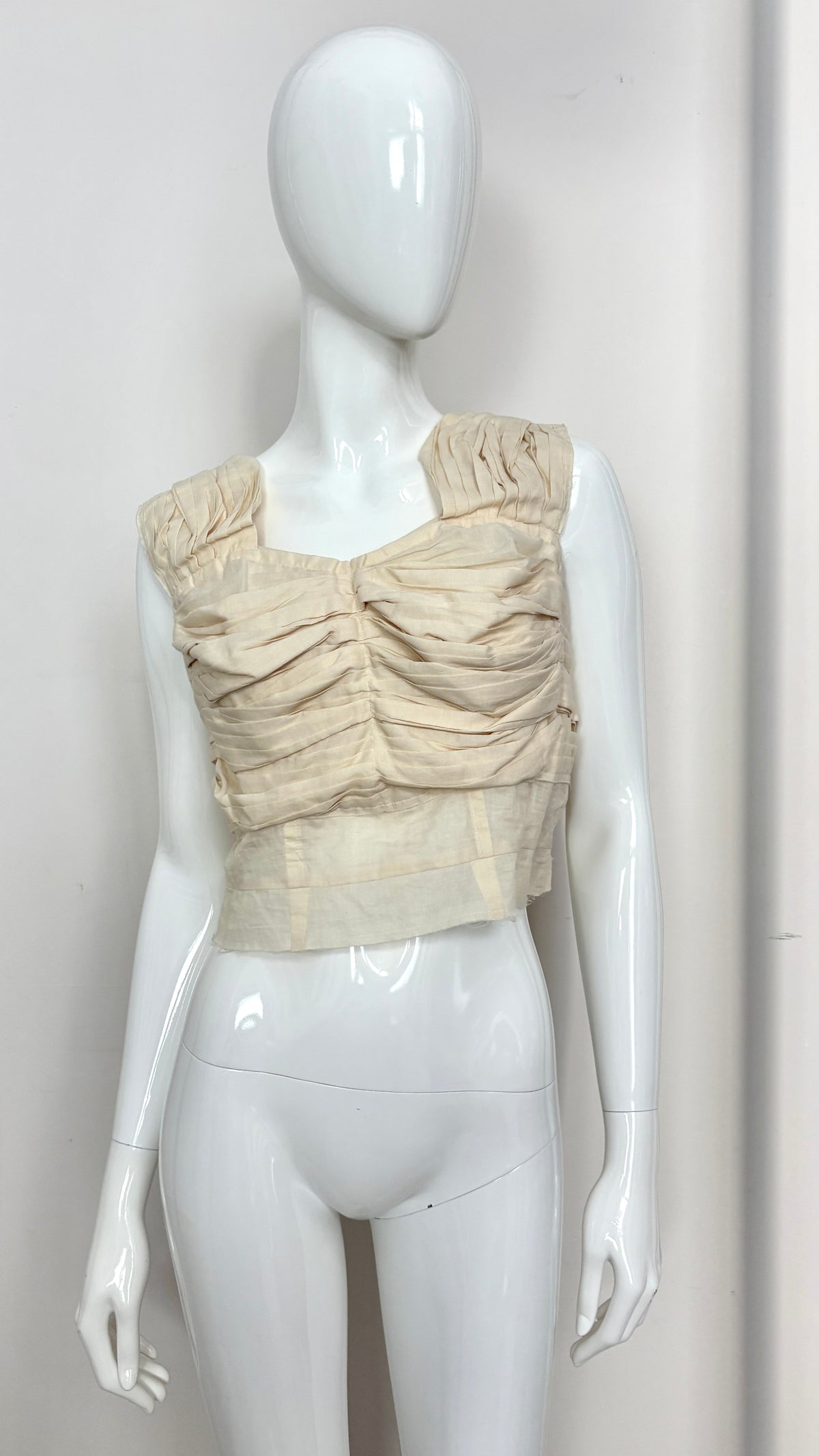 Comme des Garcons S/S 2001 gathered cotton vest