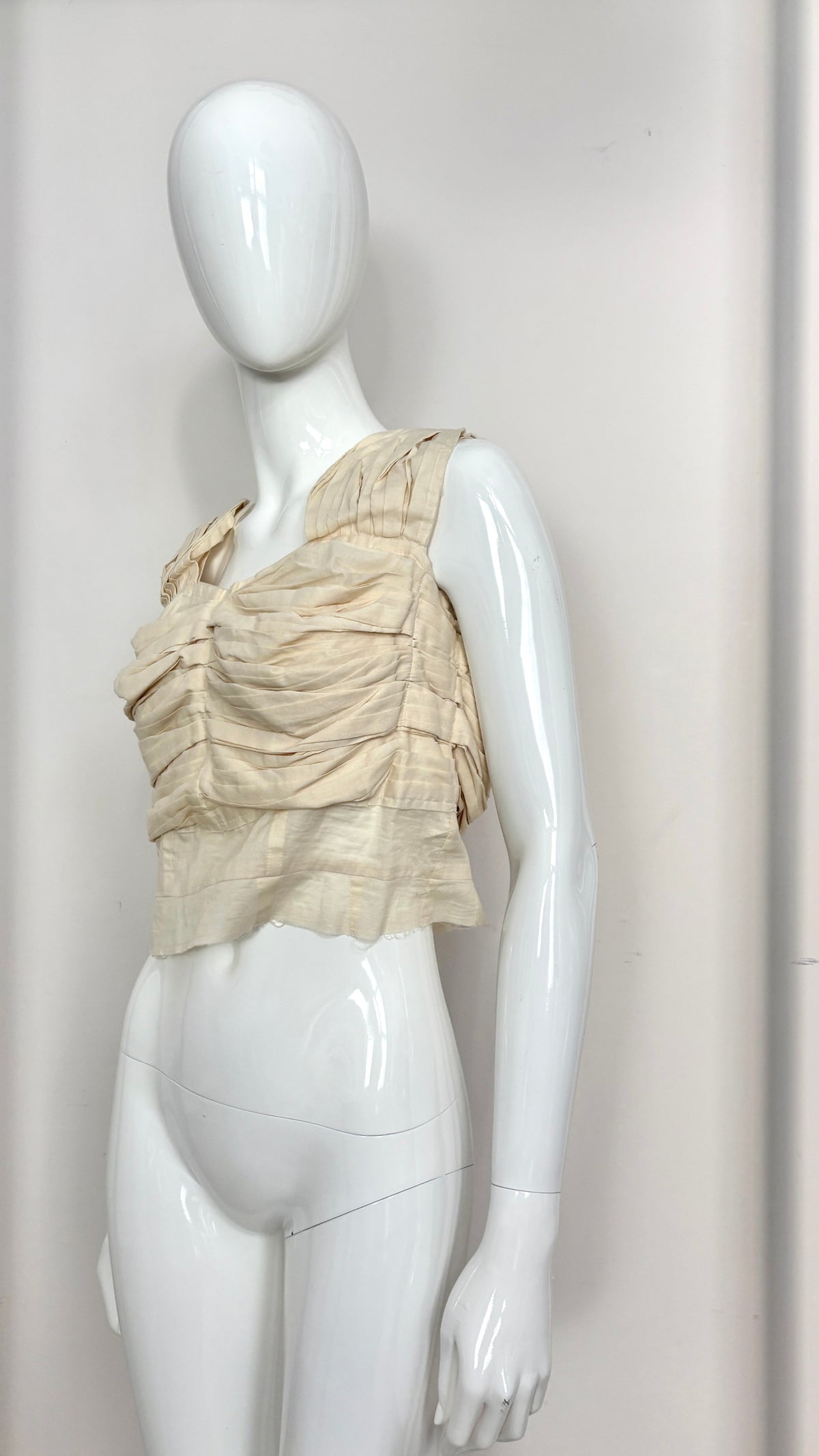 Comme des Garcons S/S 2001 gathered cotton vest