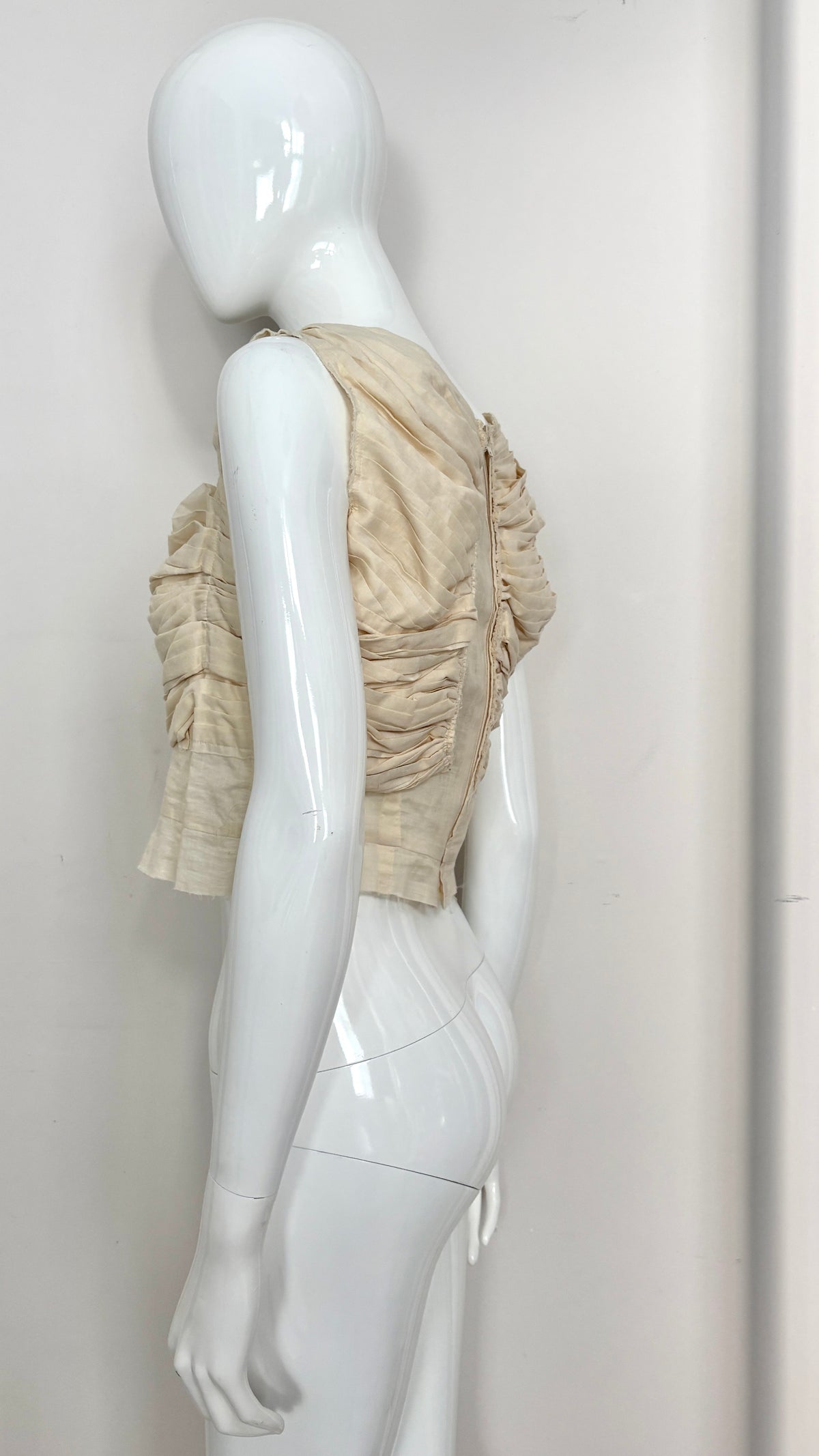 Comme des Garcons S/S 2001 gathered cotton vest