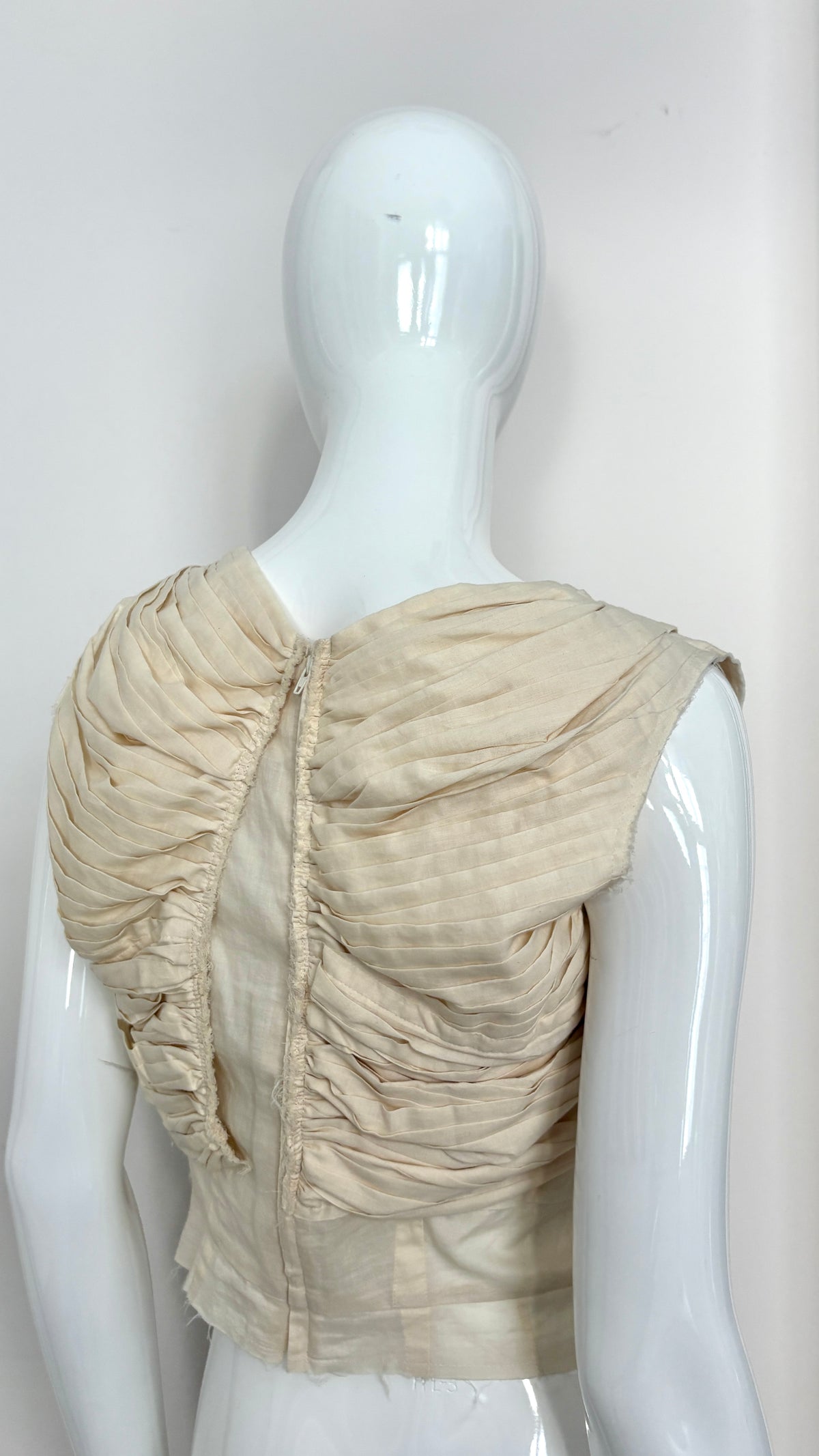 Comme des Garcons S/S 2001 gathered cotton vest
