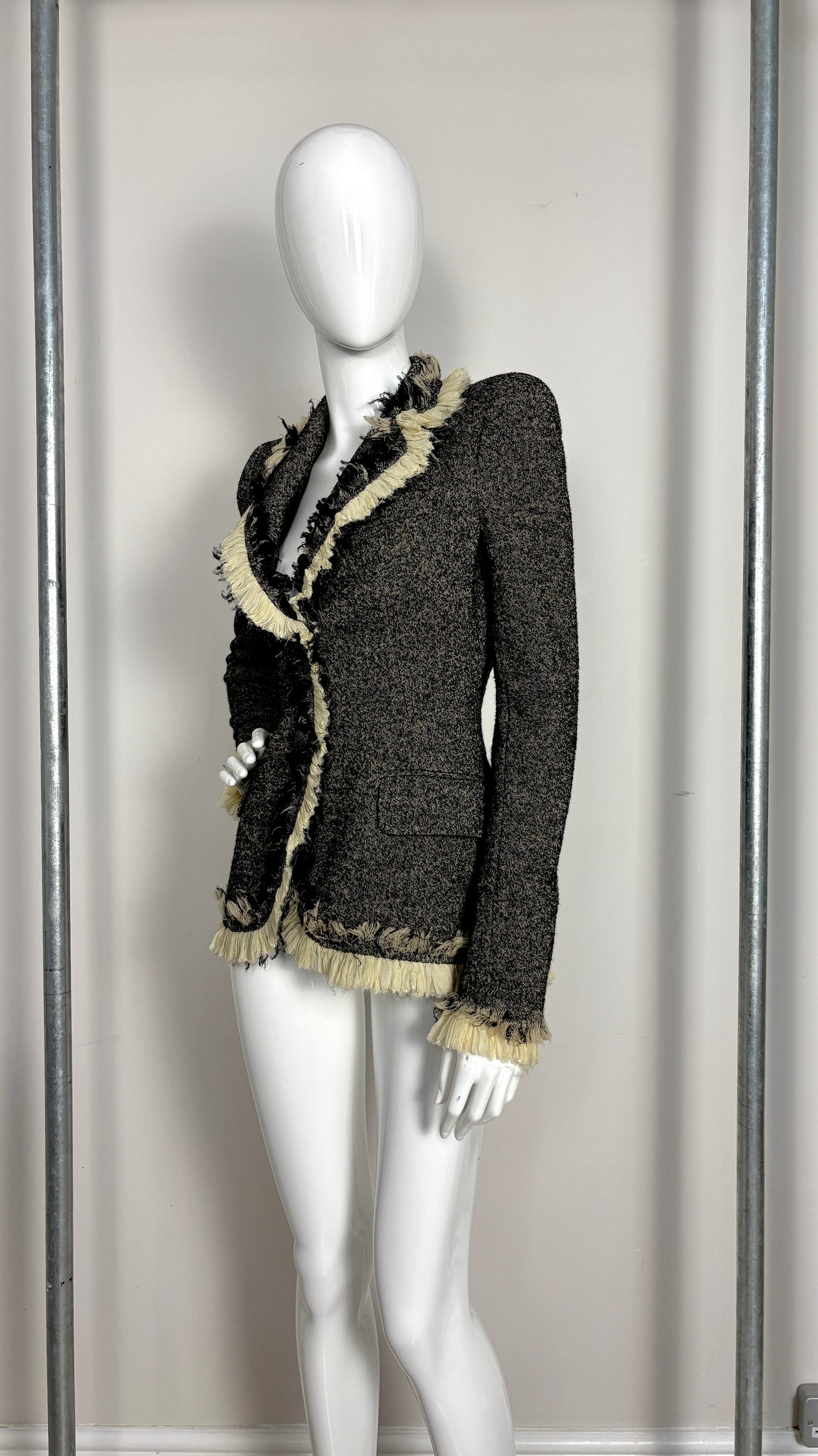 Alexander McQueen pre fall 2010 herringbone and silk suit