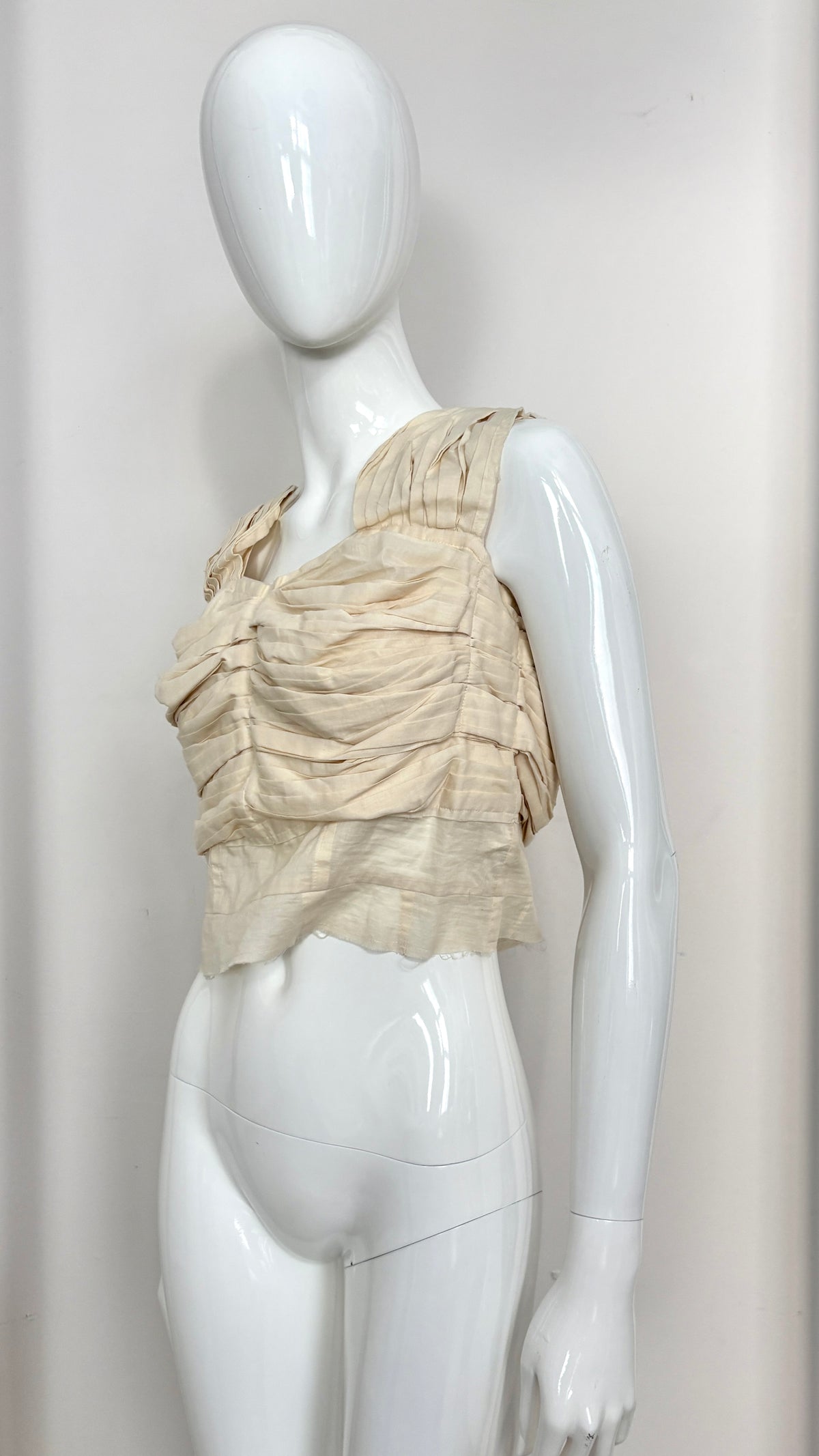 Comme des Garcons S/S 2001 gathered cotton vest