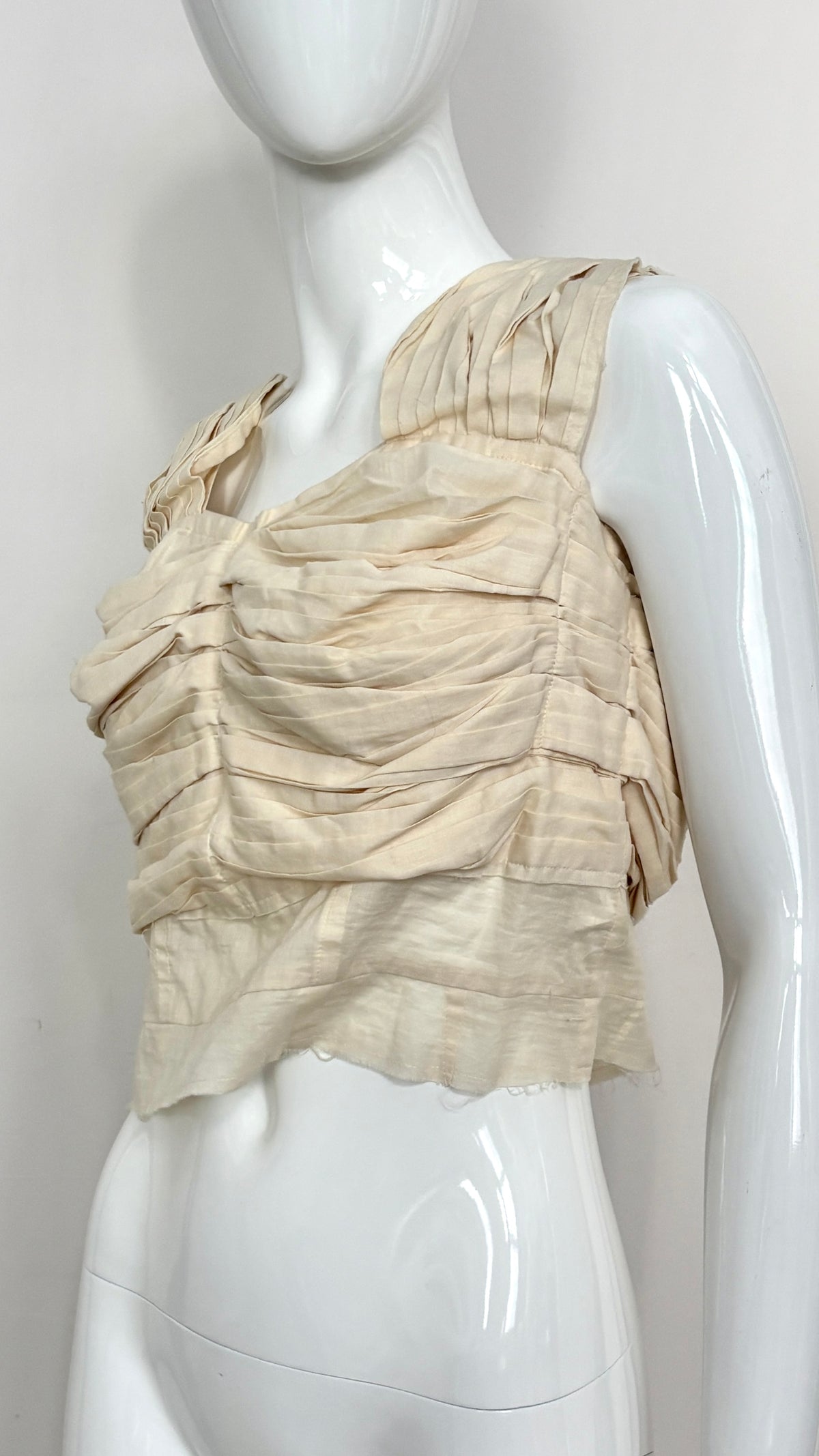 Comme des Garcons S/S 2001 gathered cotton vest