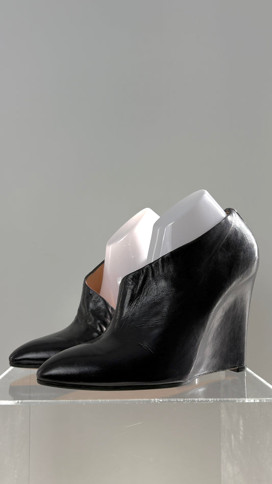 Margiela deep purple sculptural heels