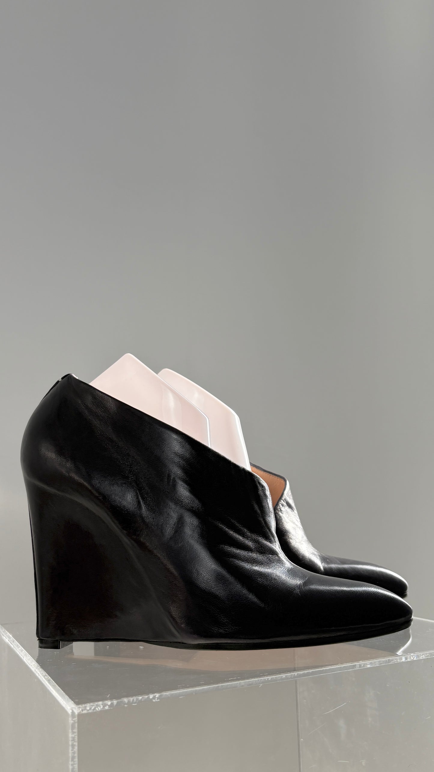 Margiela deep purple sculptural heels