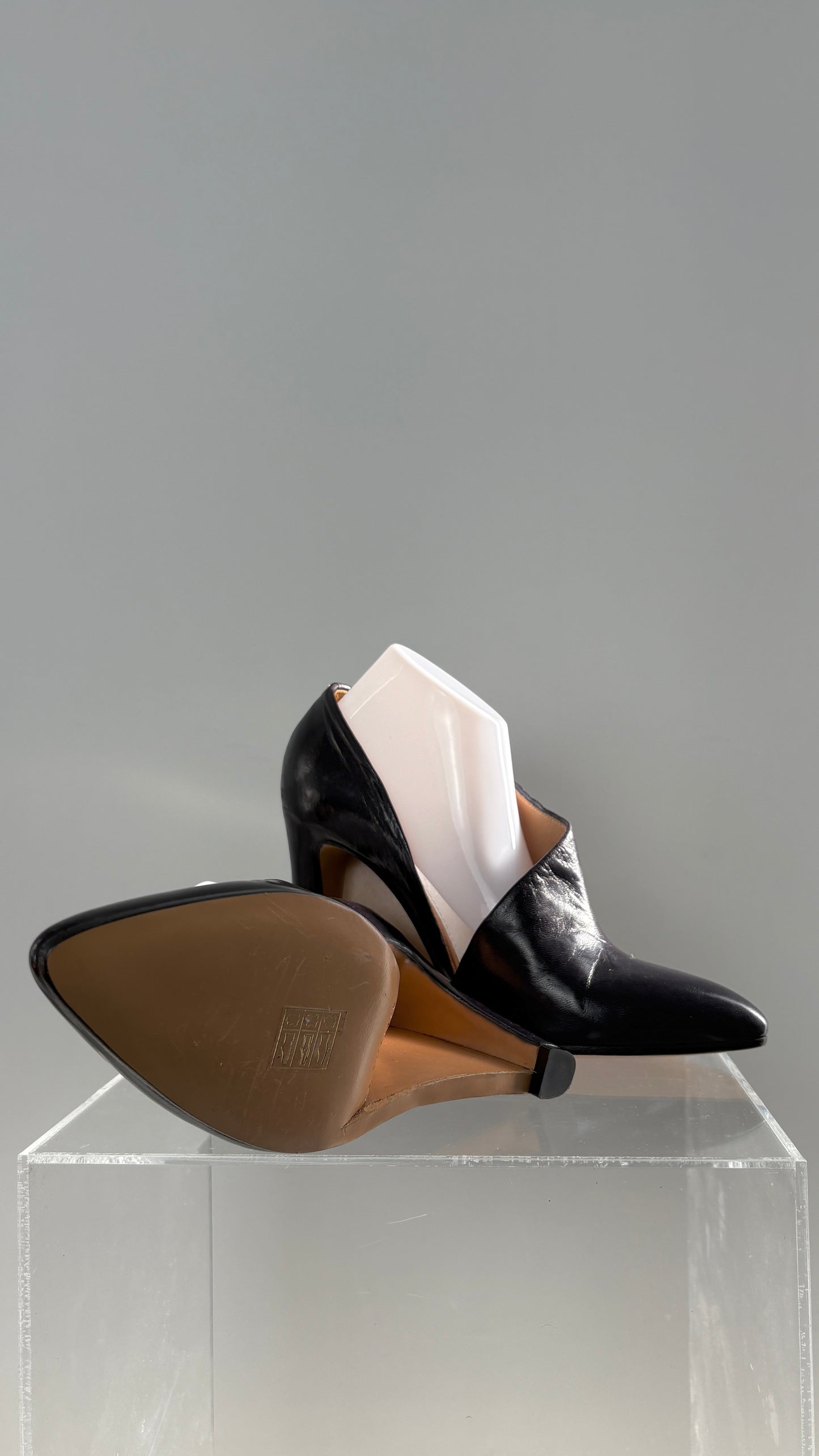 Margiela deep purple sculptural heels