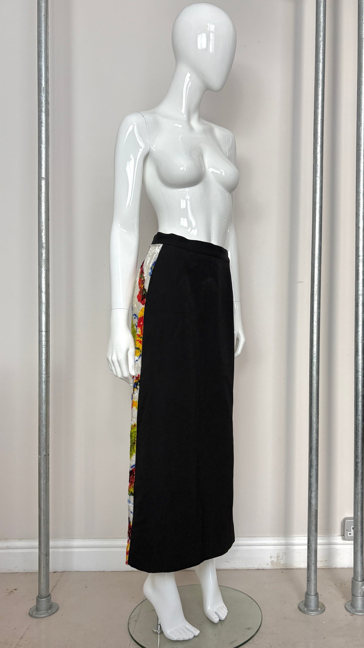 Issey Miyake A/W 1997 graphic print skirt