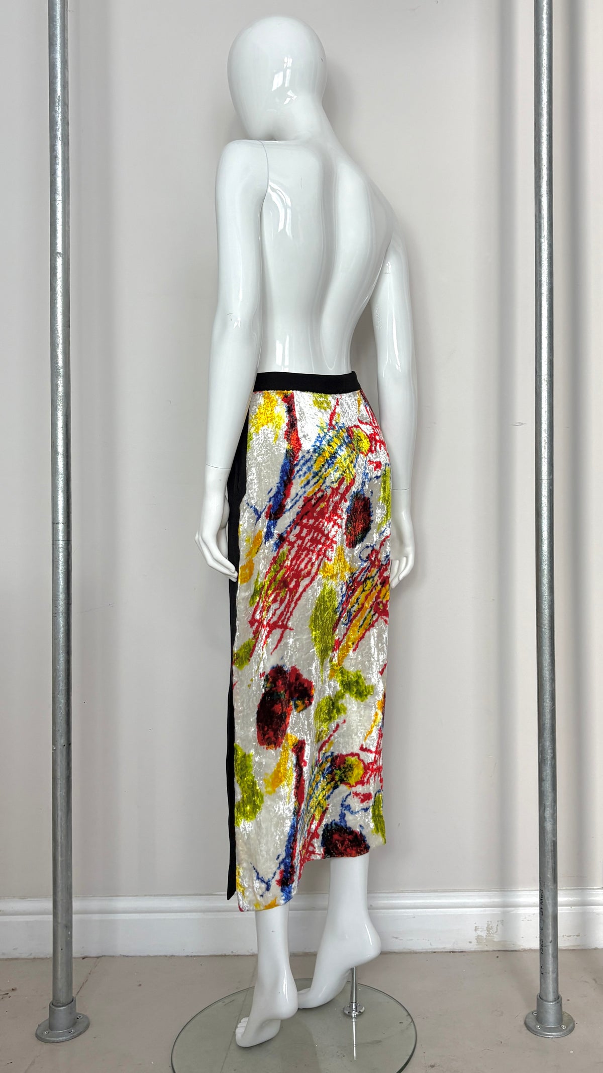 Issey Miyake A/W 1997 graphic print skirt