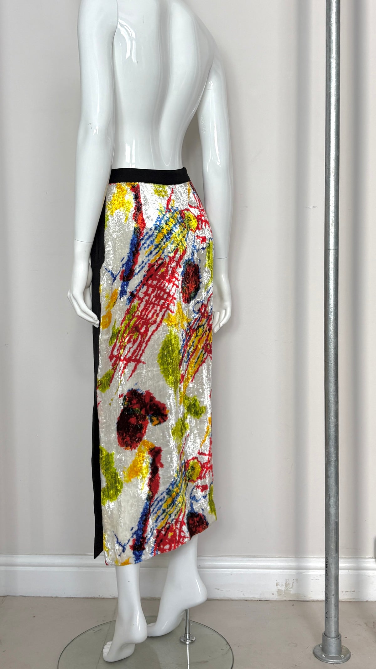 Issey Miyake A/W 1997 graphic print skirt