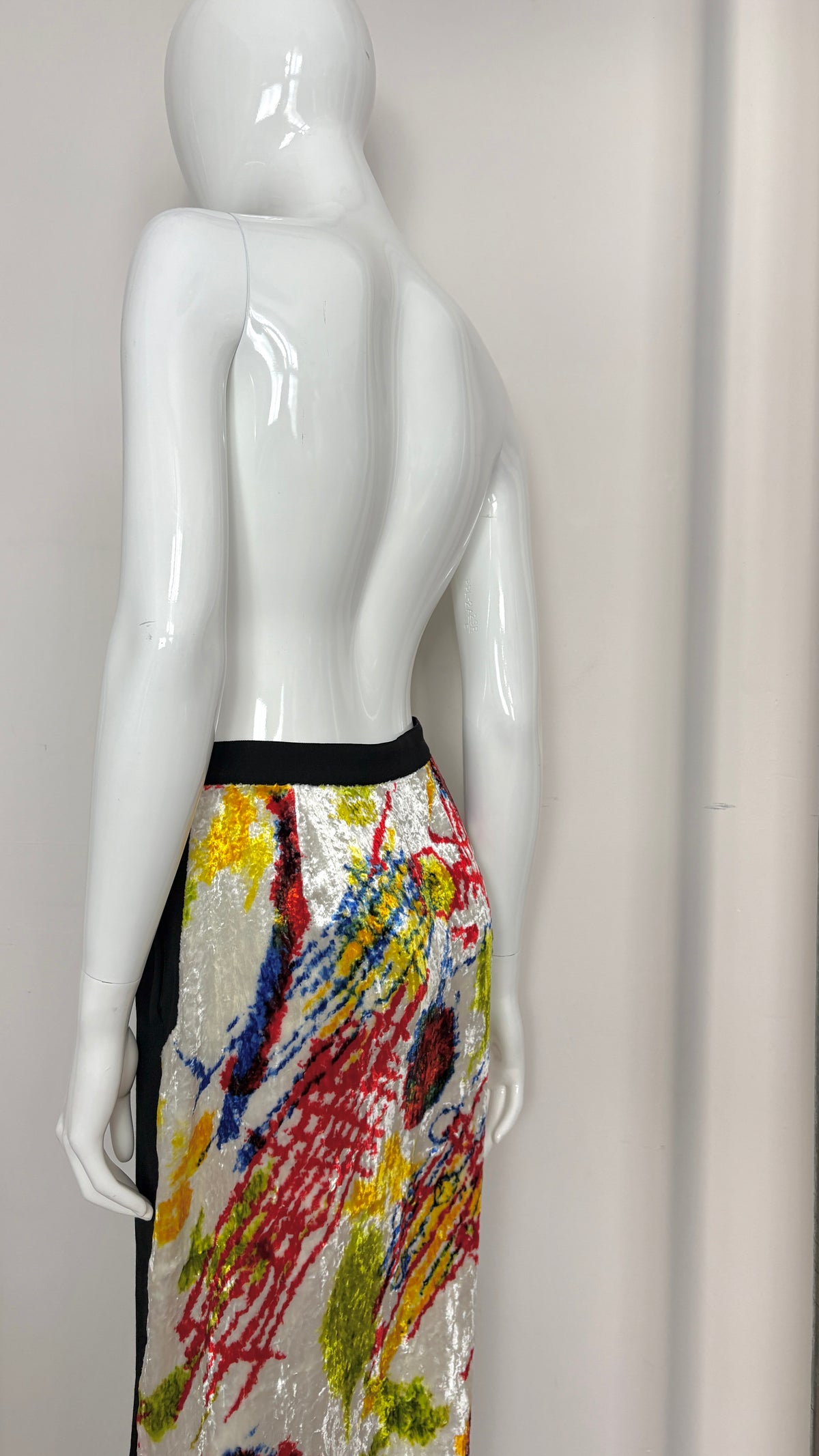 Issey Miyake A/W 1997 graphic print skirt