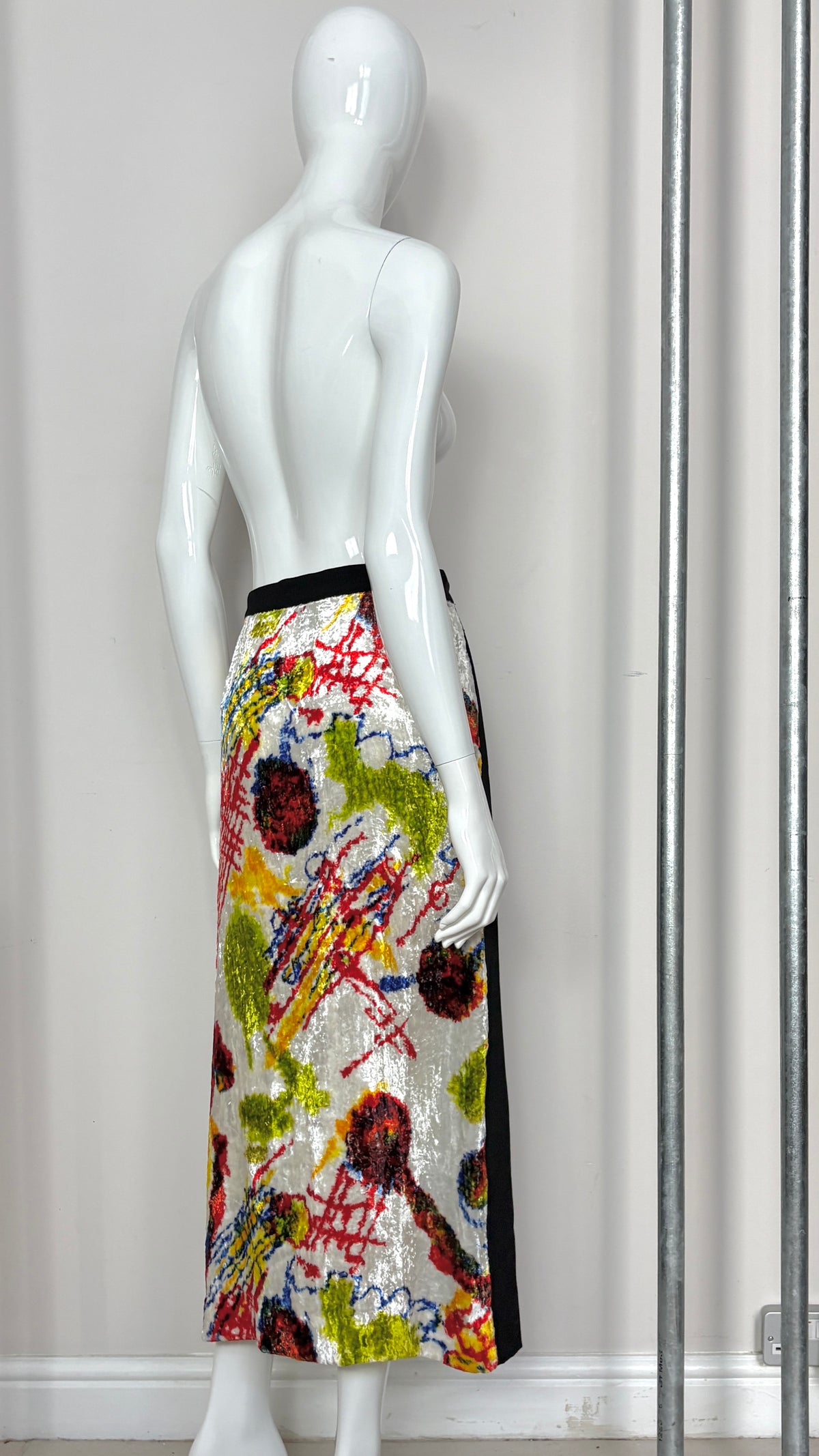 Issey Miyake A/W 1997 graphic print skirt