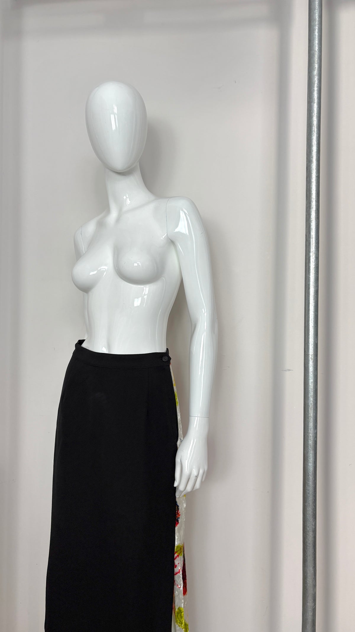 Issey Miyake A/W 1997 graphic print skirt