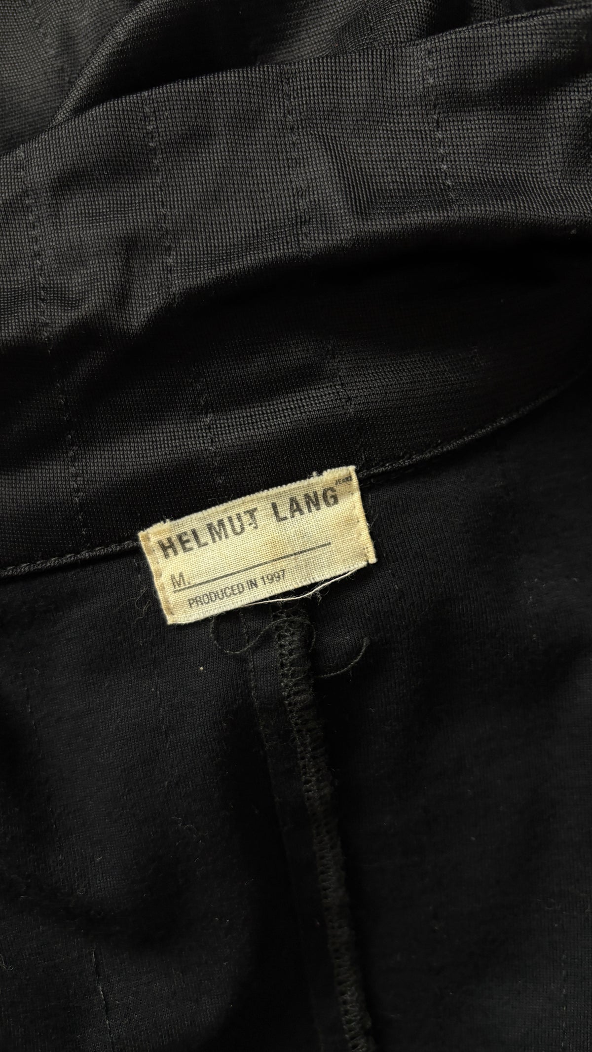 Helmut Lang 90's black dress with technical detailing