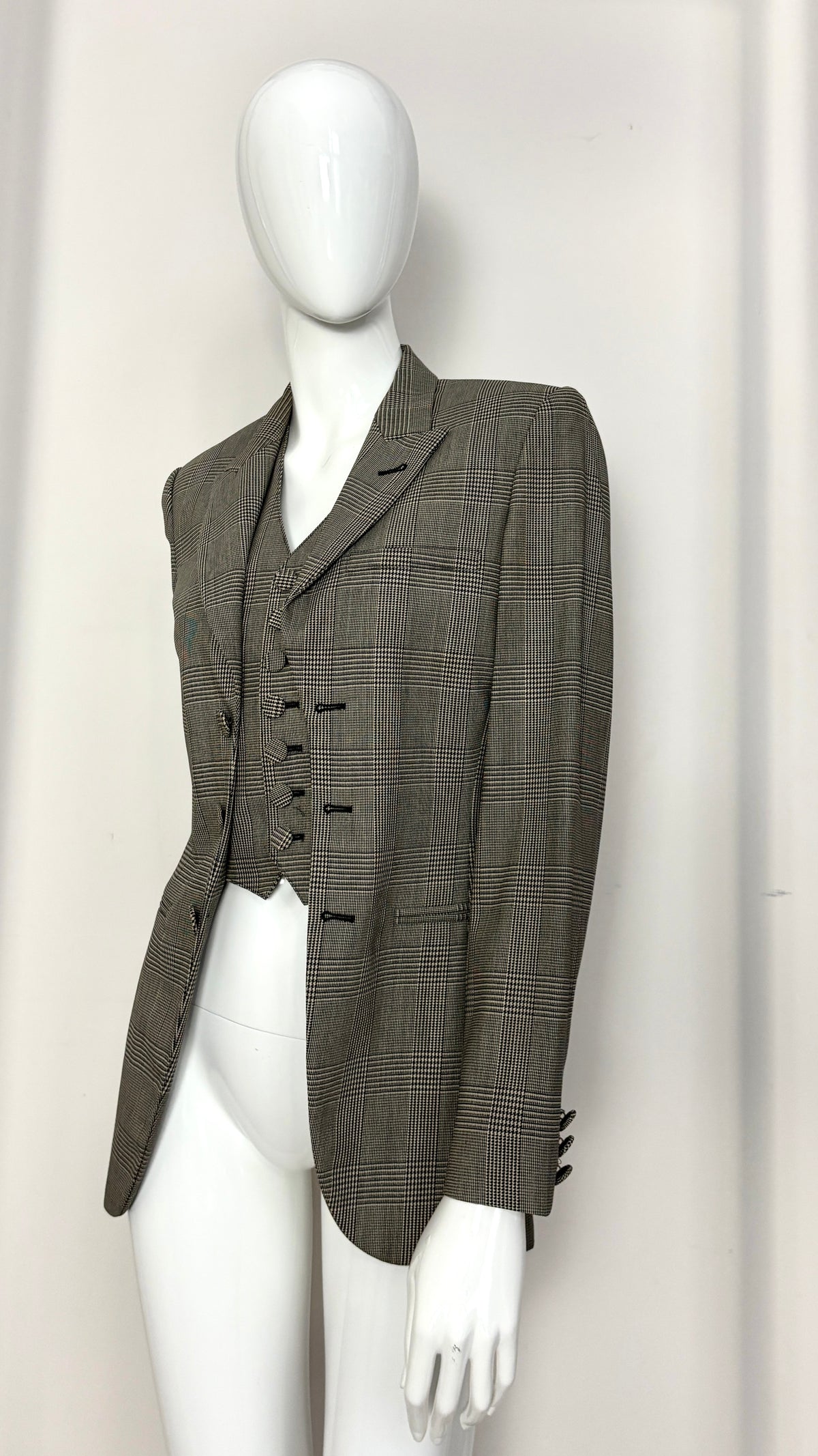 Jean Paul Gaultier jacket with integrated waistcoat