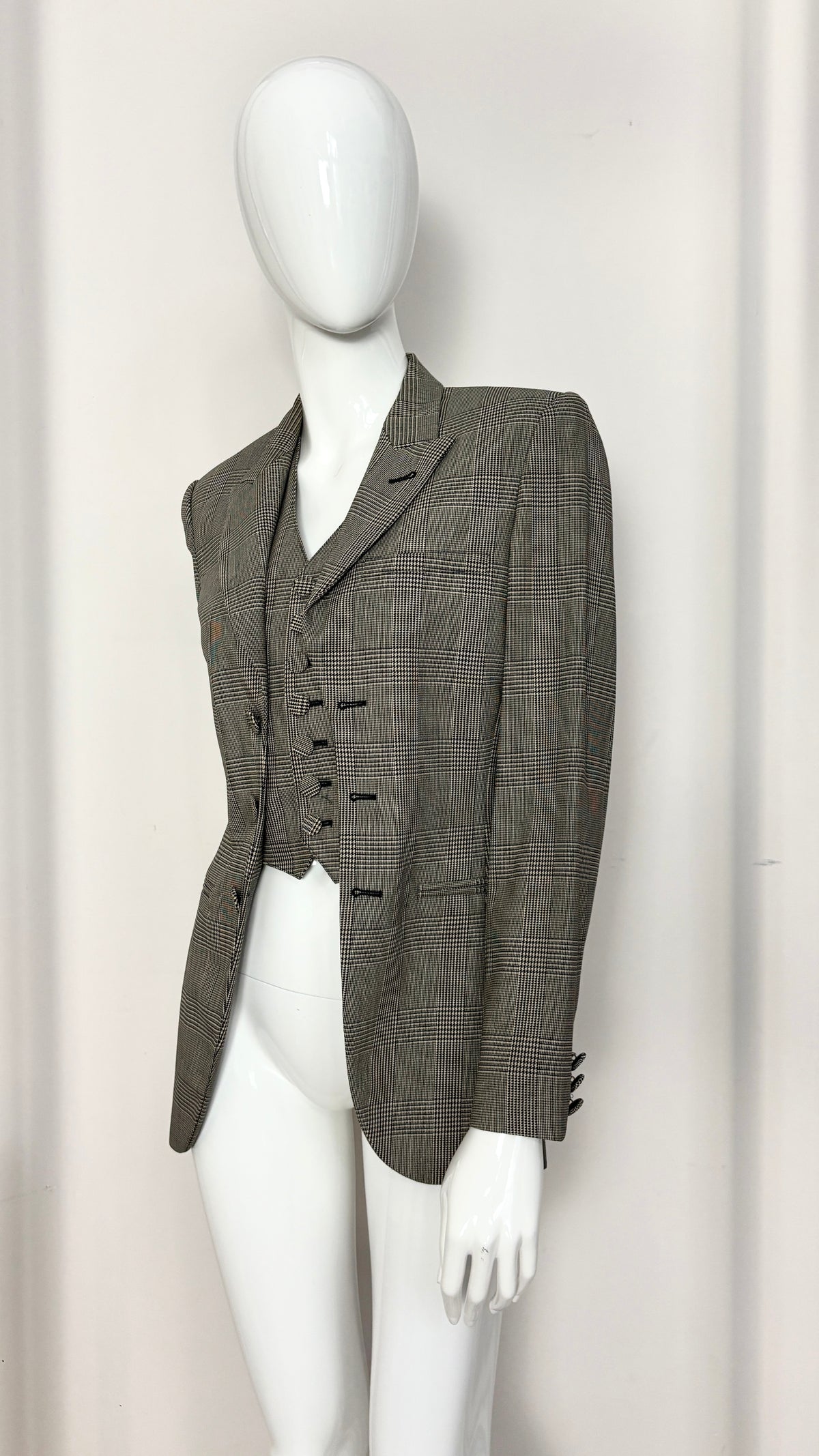 Jean Paul Gaultier jacket with integrated waistcoat