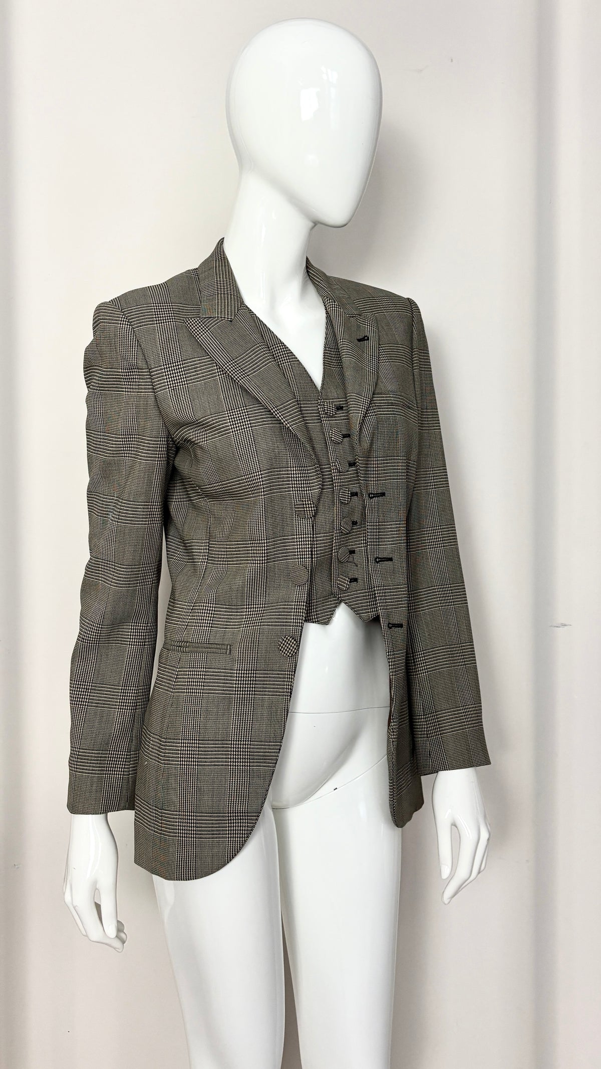Jean Paul Gaultier jacket with integrated waistcoat
