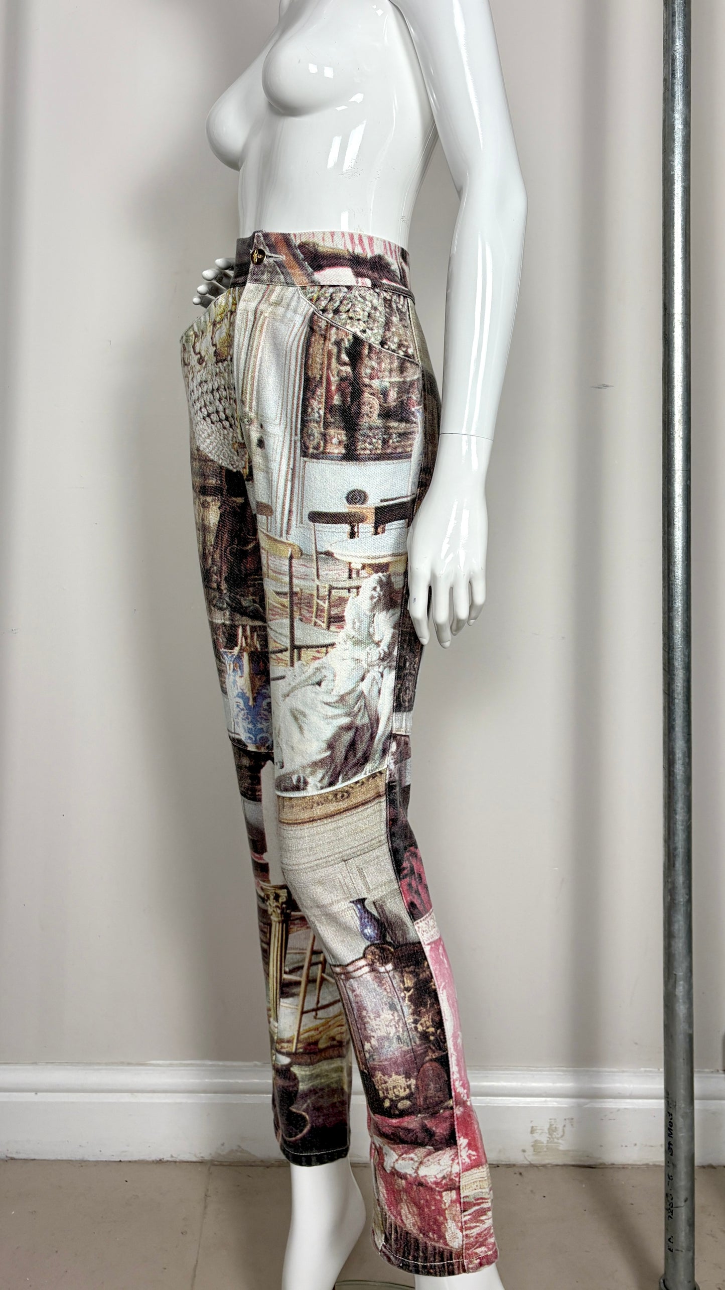 Vivienne Westwood S/S 1992 'SALON' print jeans