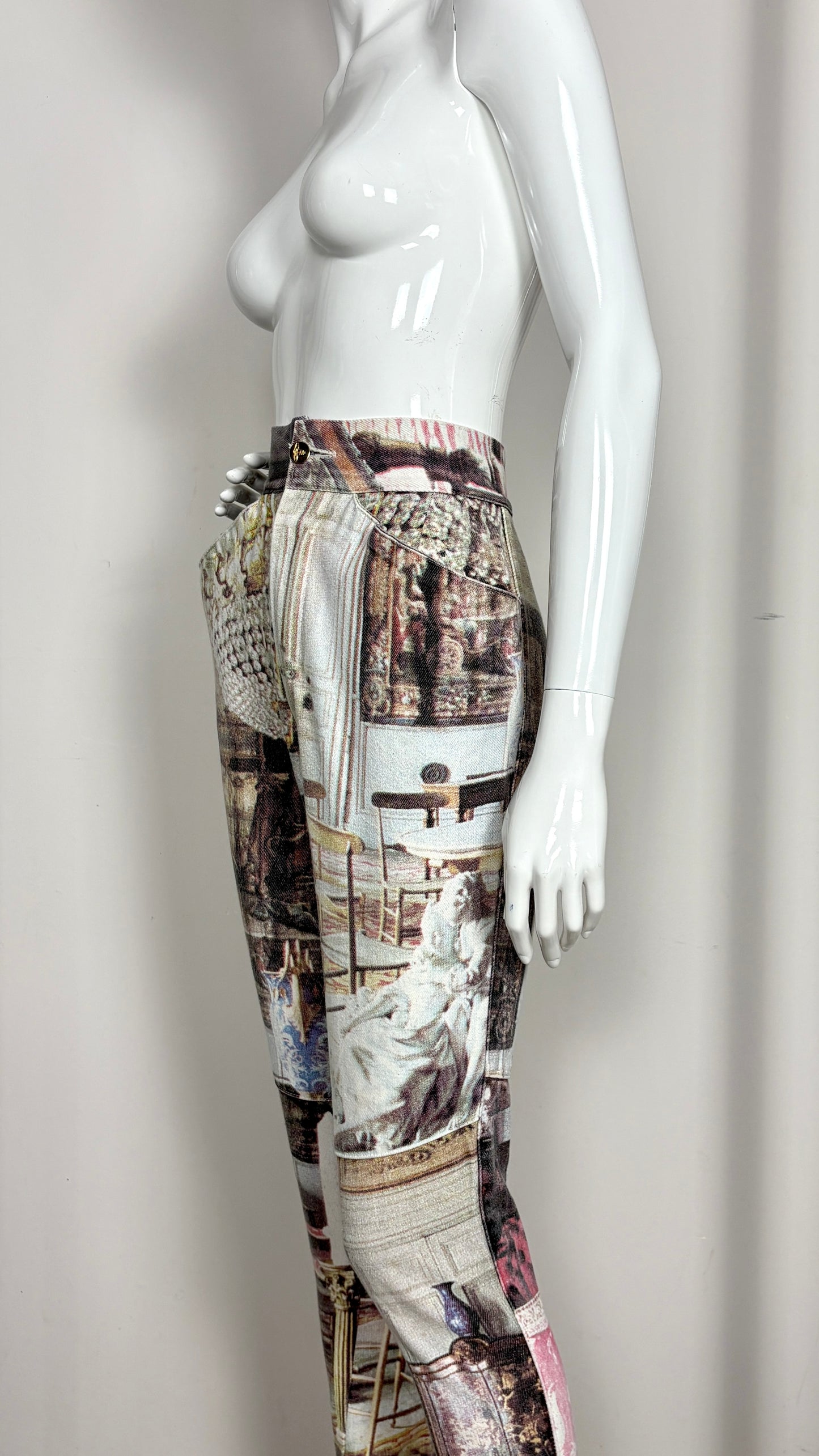 Vivienne Westwood S/S 1992 'SALON' print jeans