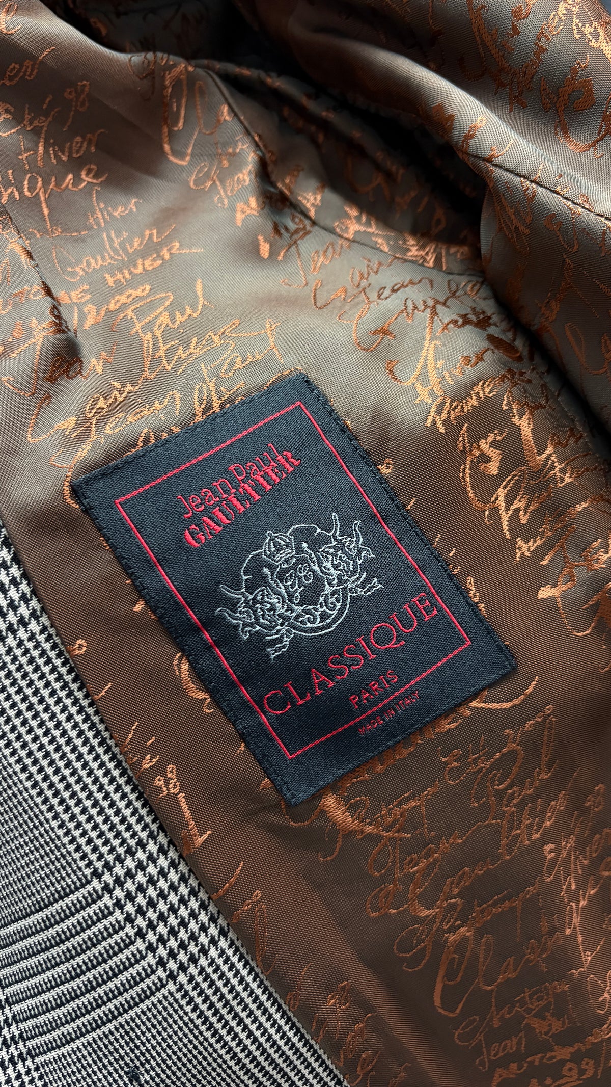 Jean Paul Gaultier jacket with integrated waistcoat