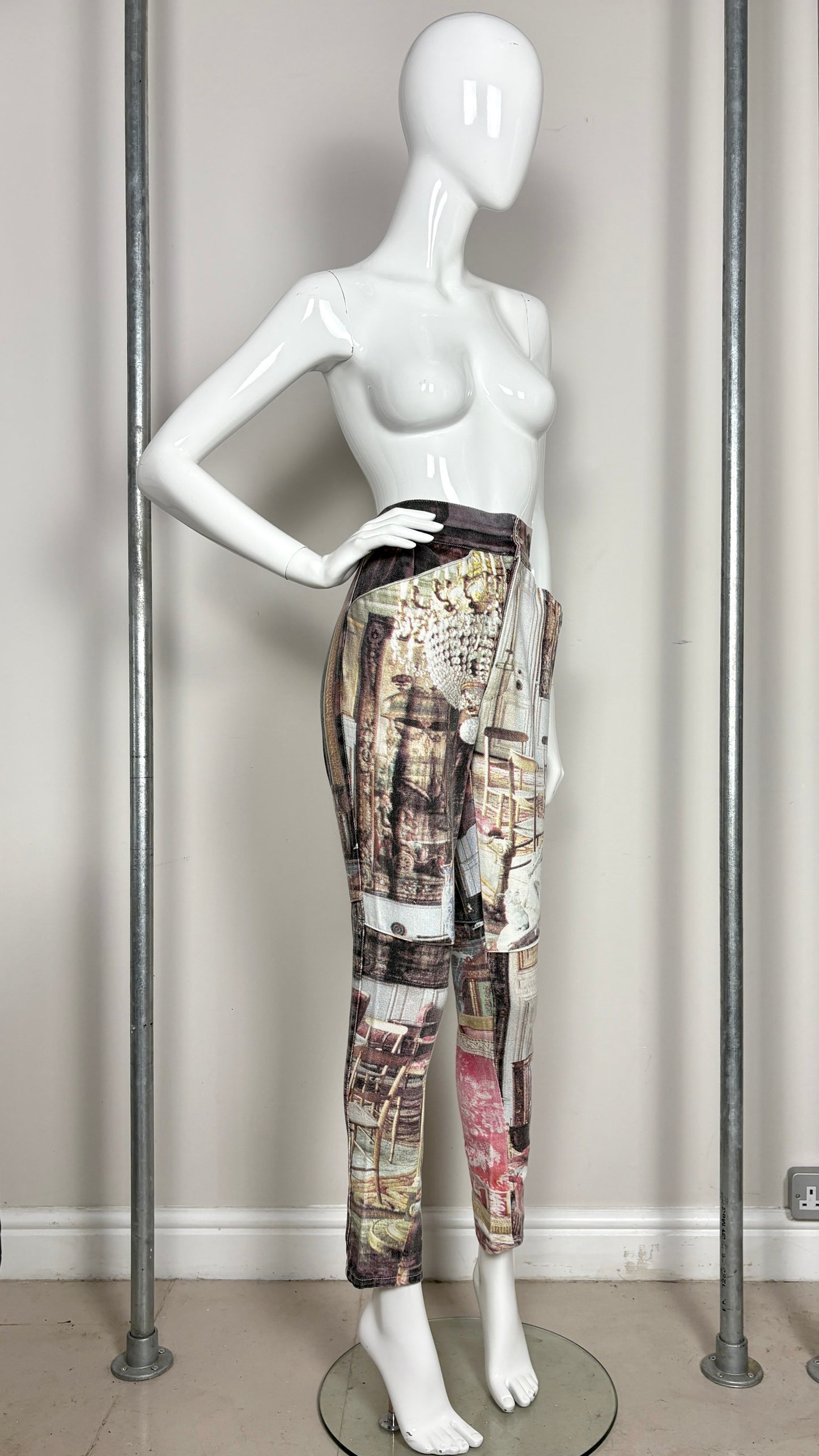 Vivienne Westwood S/S 1992 'SALON' print jeans