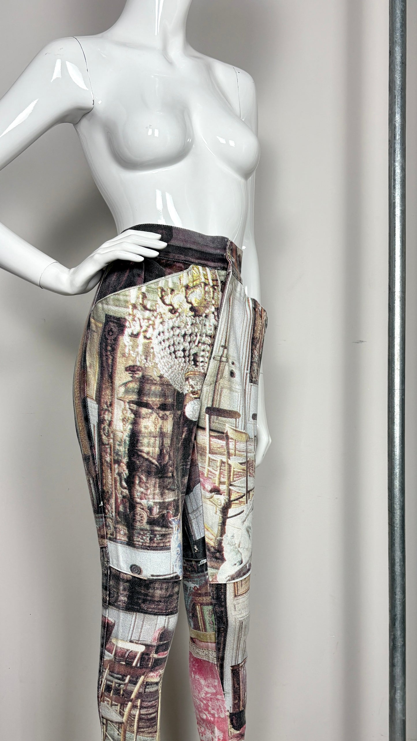 Vivienne Westwood S/S 1992 'SALON' print jeans