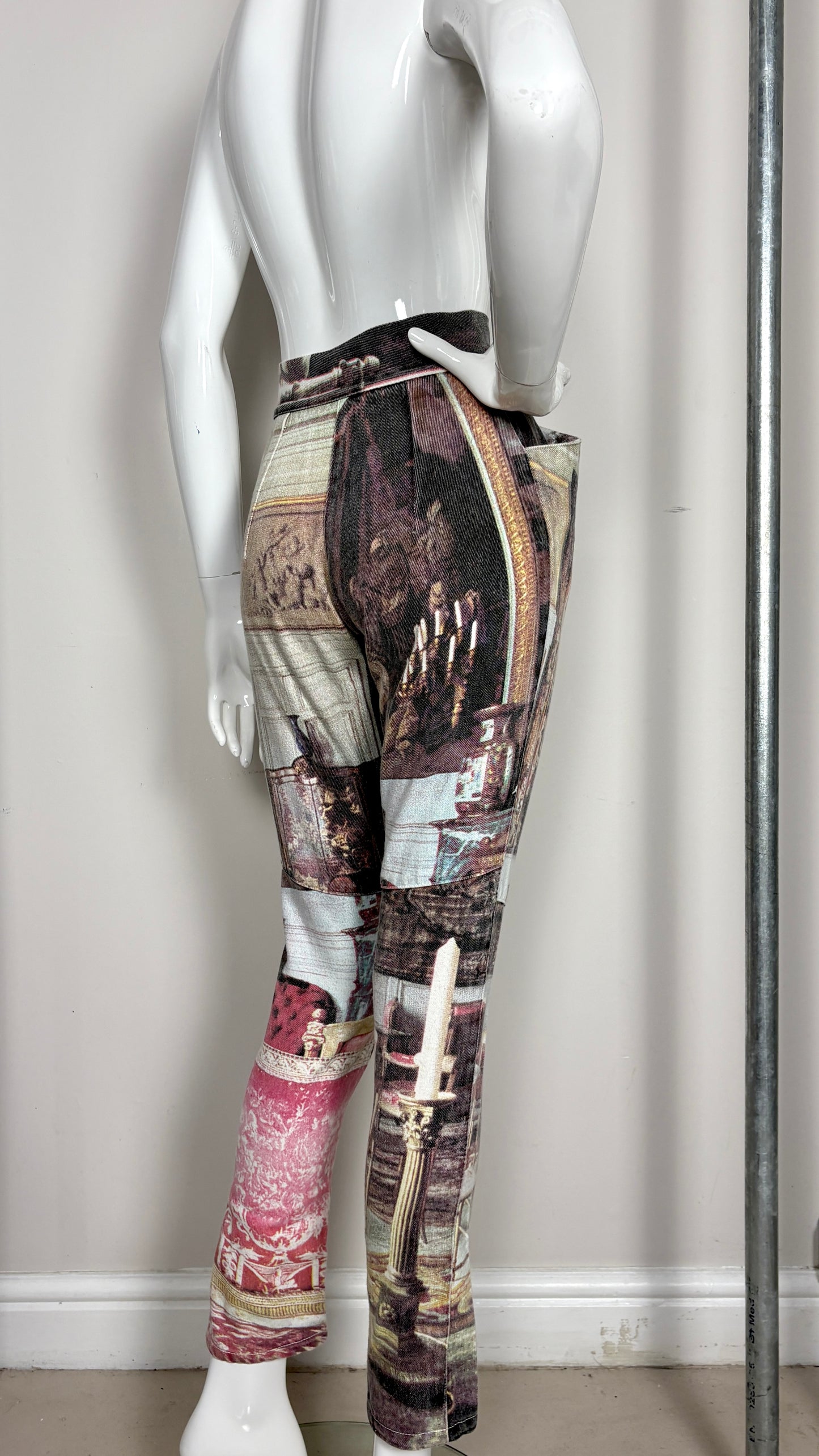 Vivienne Westwood S/S 1992 'SALON' print jeans