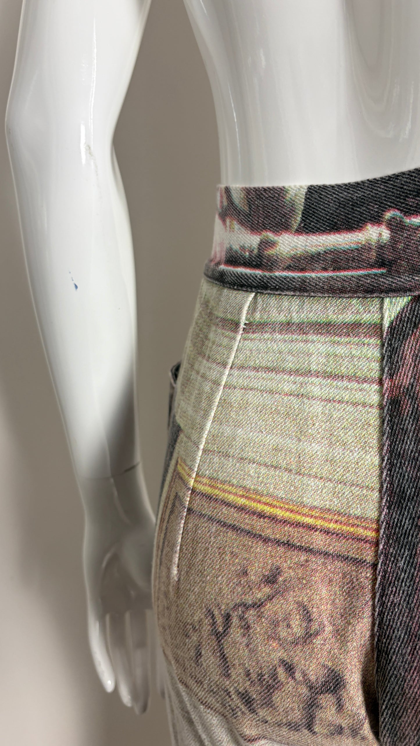 Vivienne Westwood S/S 1992 'SALON' print jeans