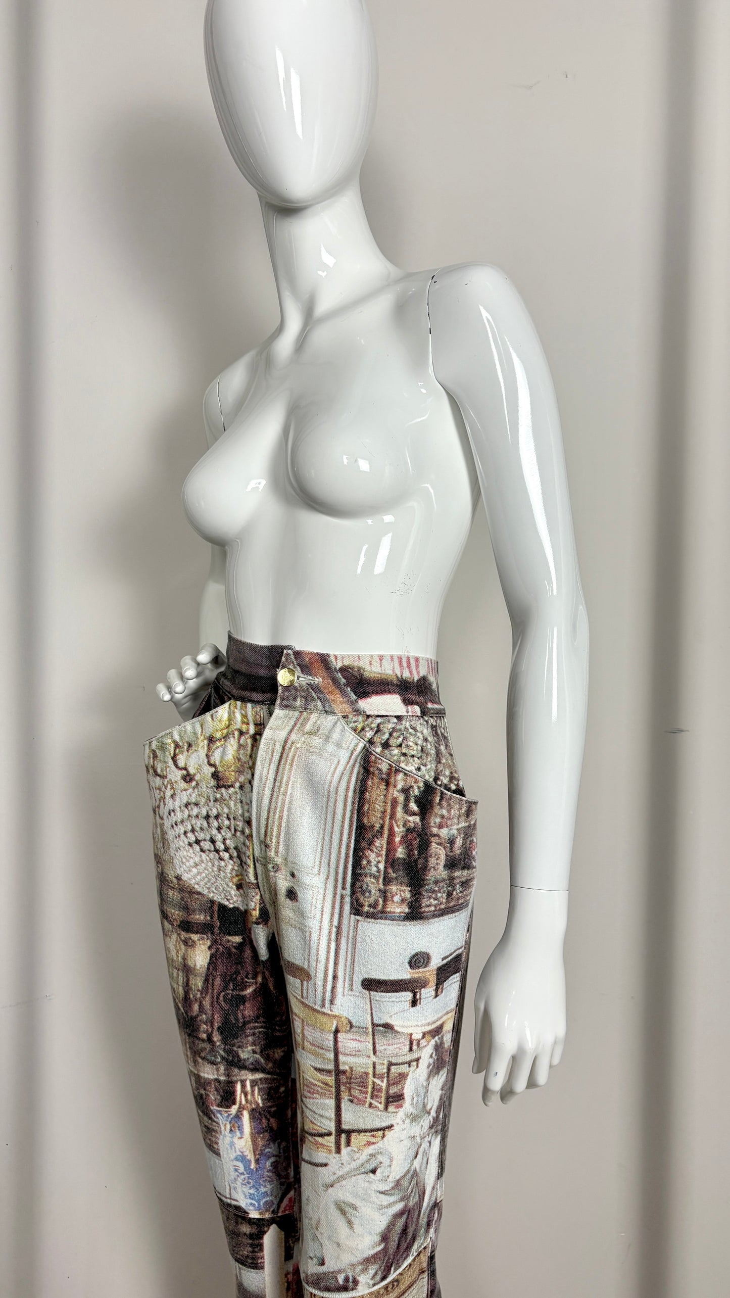 Vivienne Westwood S/S 1992 'SALON' print jeans