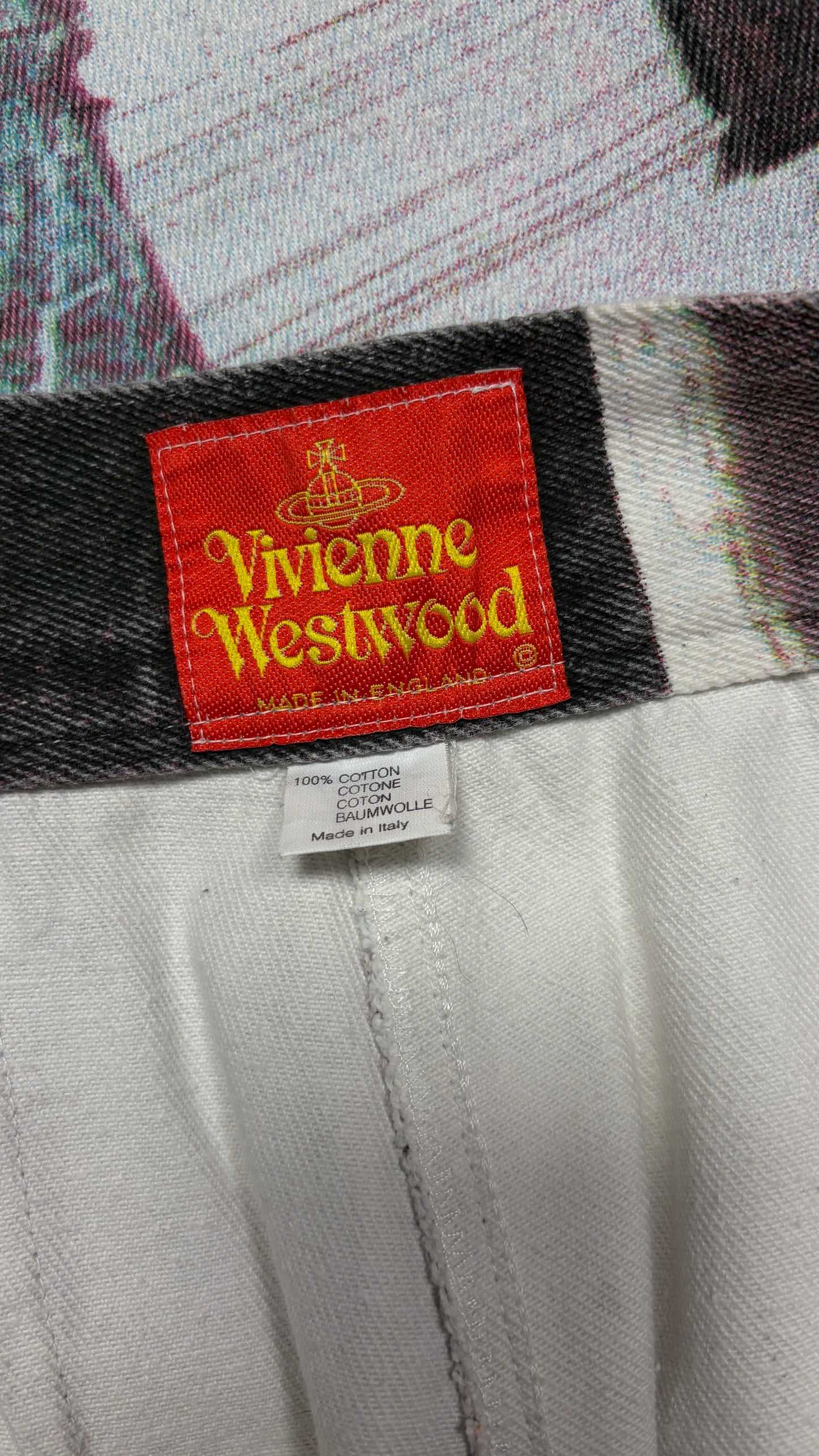 Vivienne Westwood S/S 1992 'SALON' print jeans