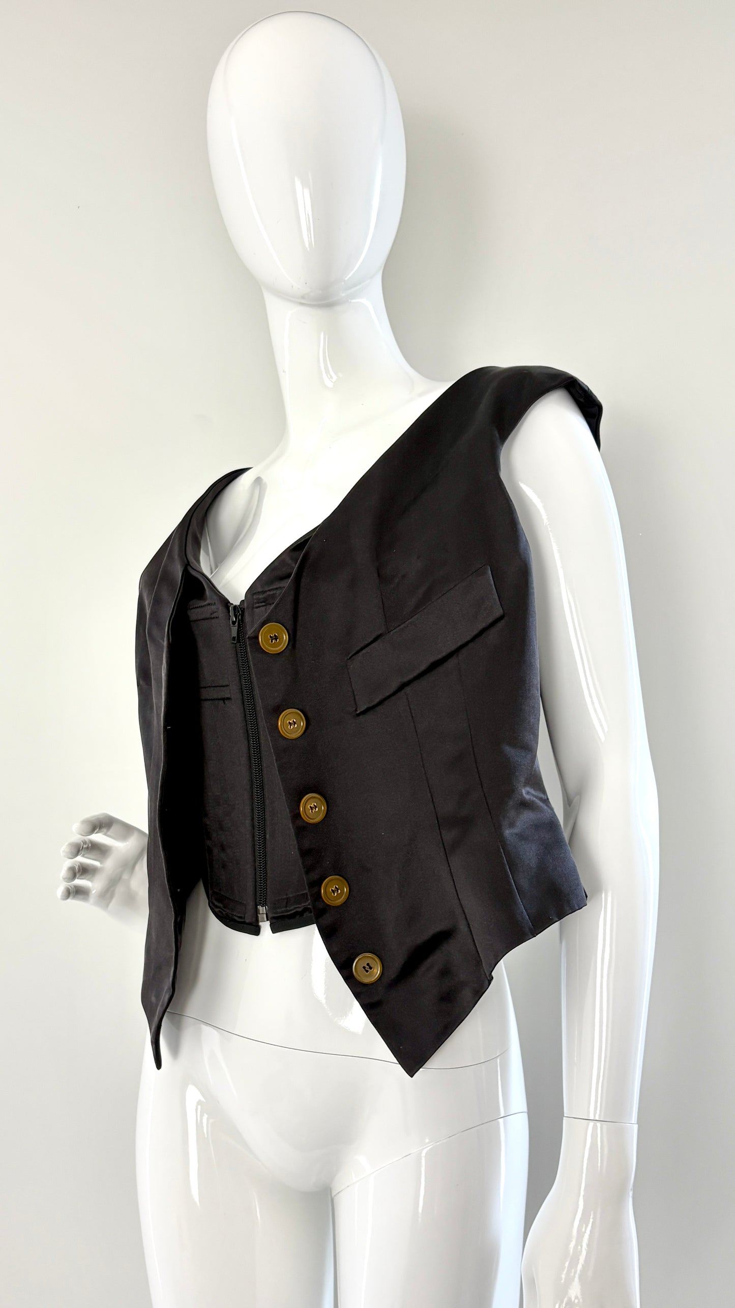 Vivienne Westwood satin corset with integrated waistcoat