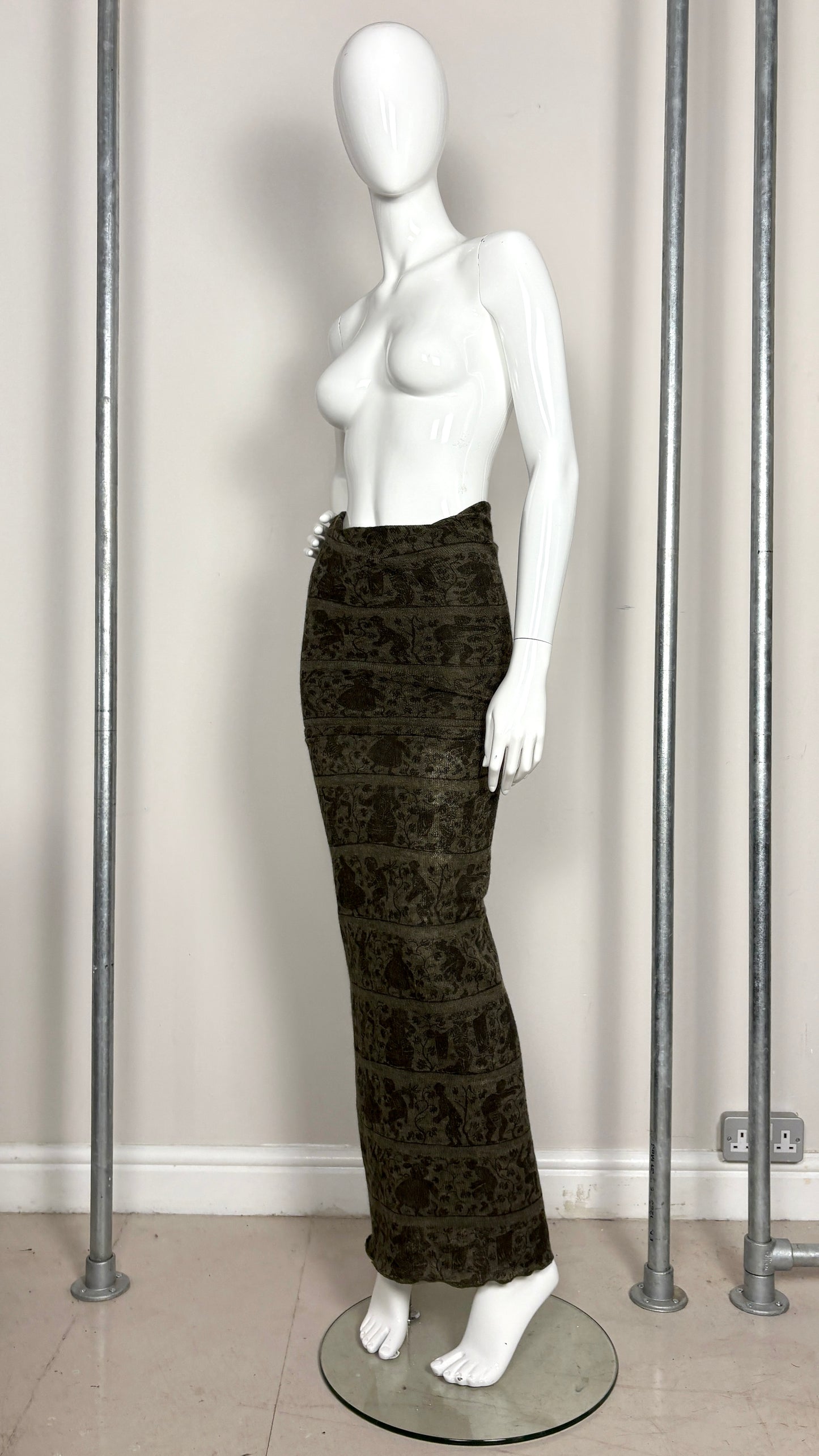 Vivienne Westwood worlds end classics buffalo print knitted twopiece