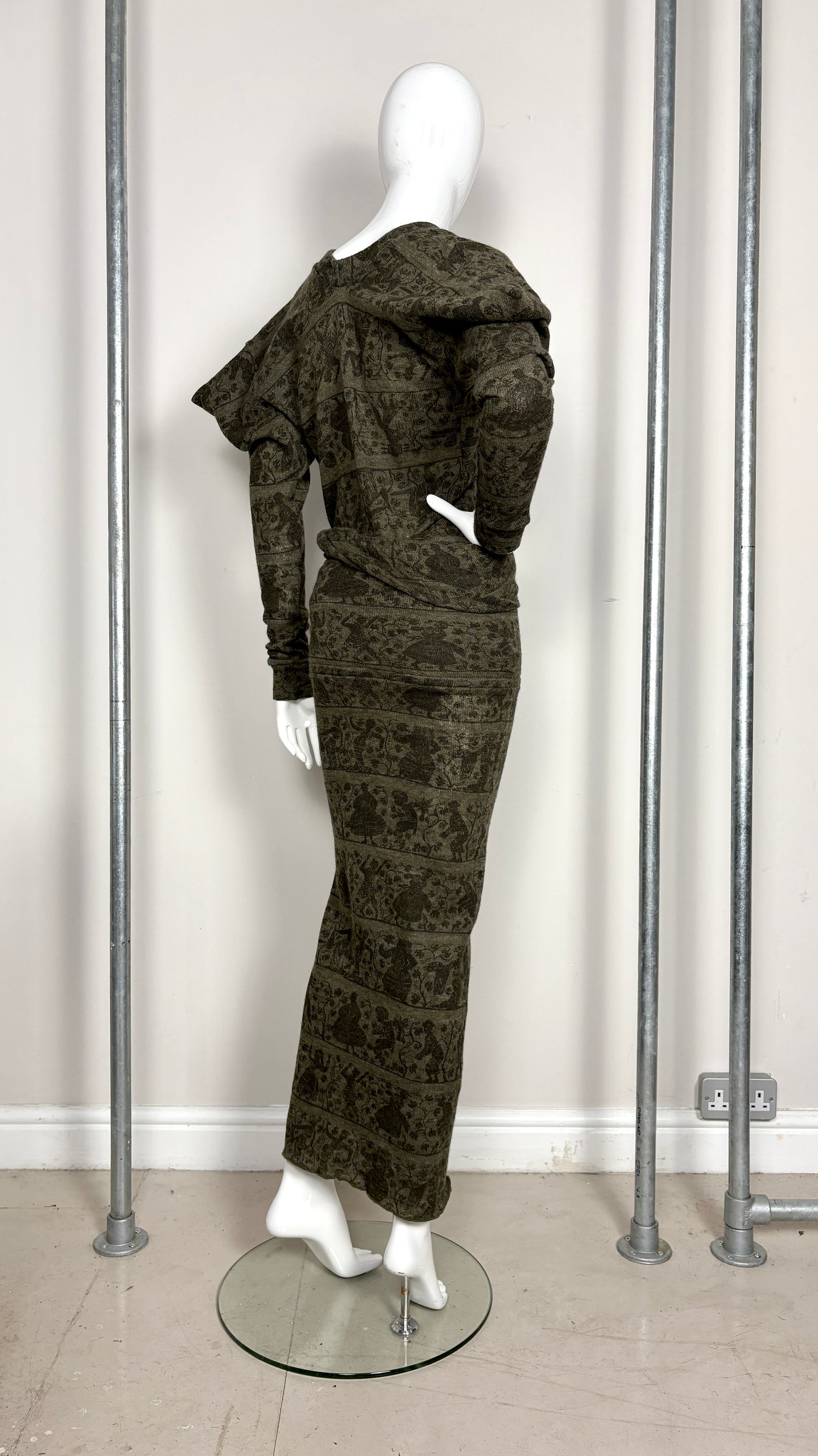 Vivienne Westwood worlds end classics buffalo print knitted twopiece