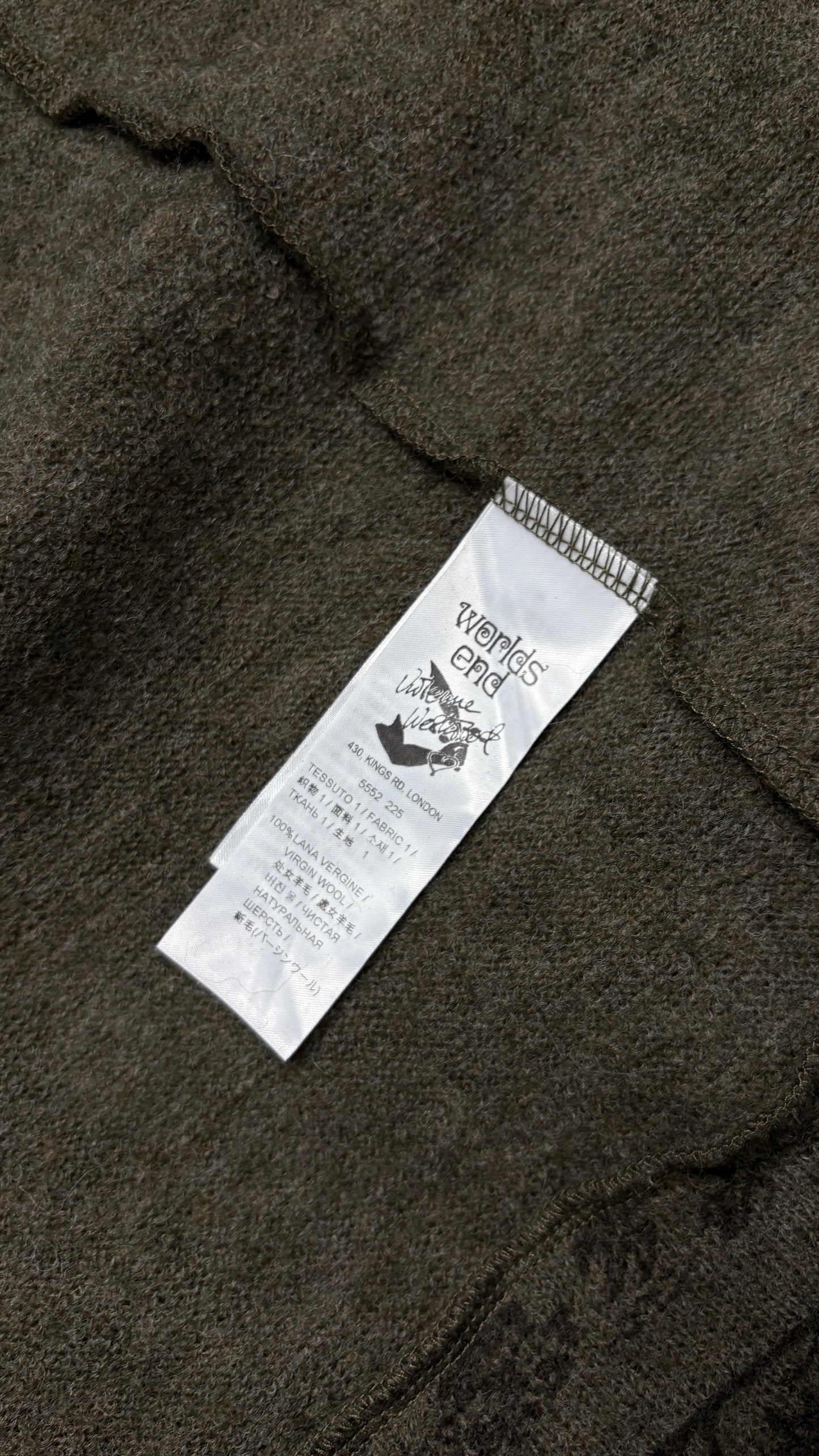 Vivienne Westwood worlds end classics buffalo print knitted twopiece