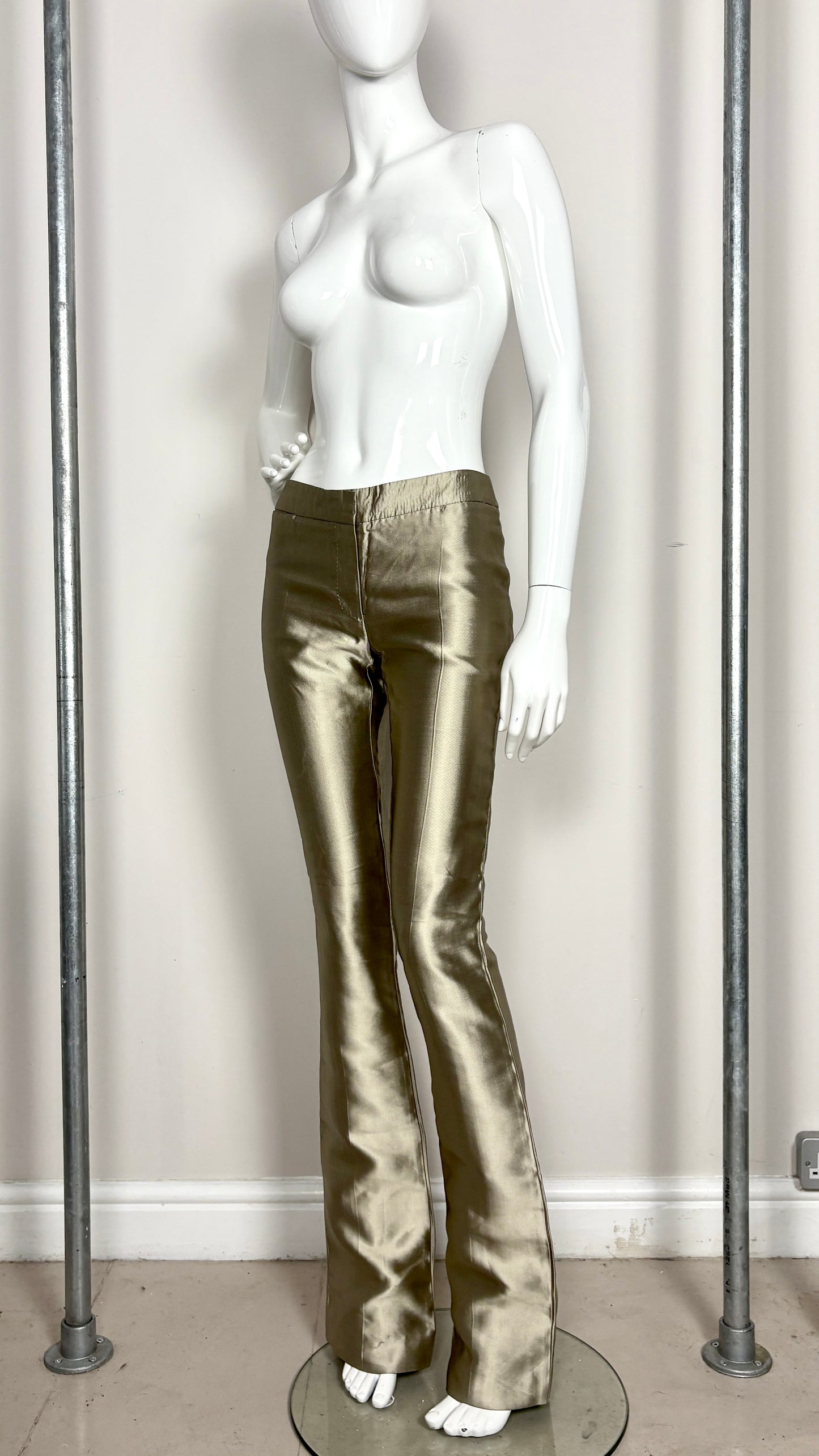 Alexander McQueen pre fall 2007 gold trousers